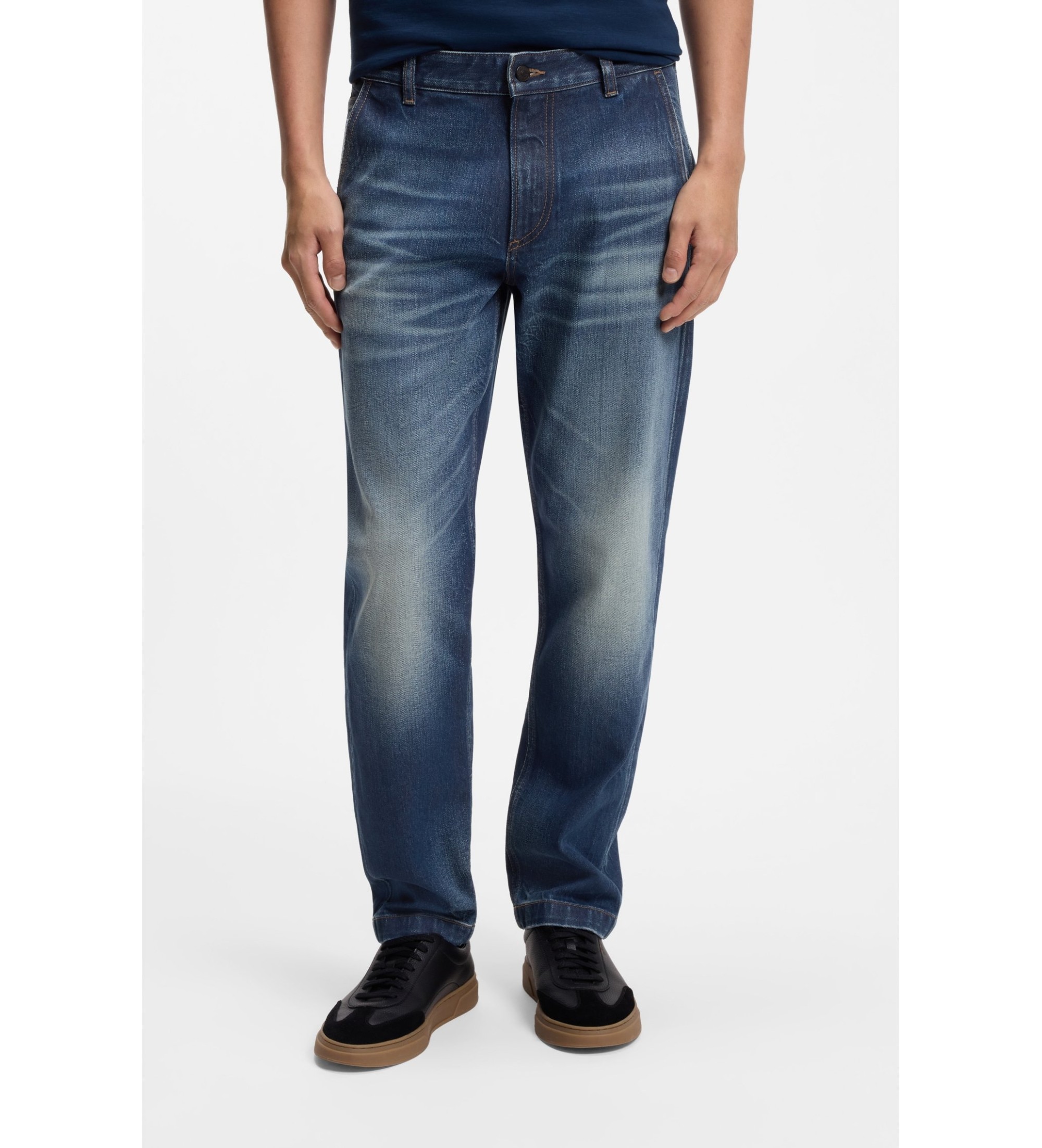 BOSS für Herren. 50553298 Jeans Troy blau (31/32), Lässig, Baumwolle, Denim