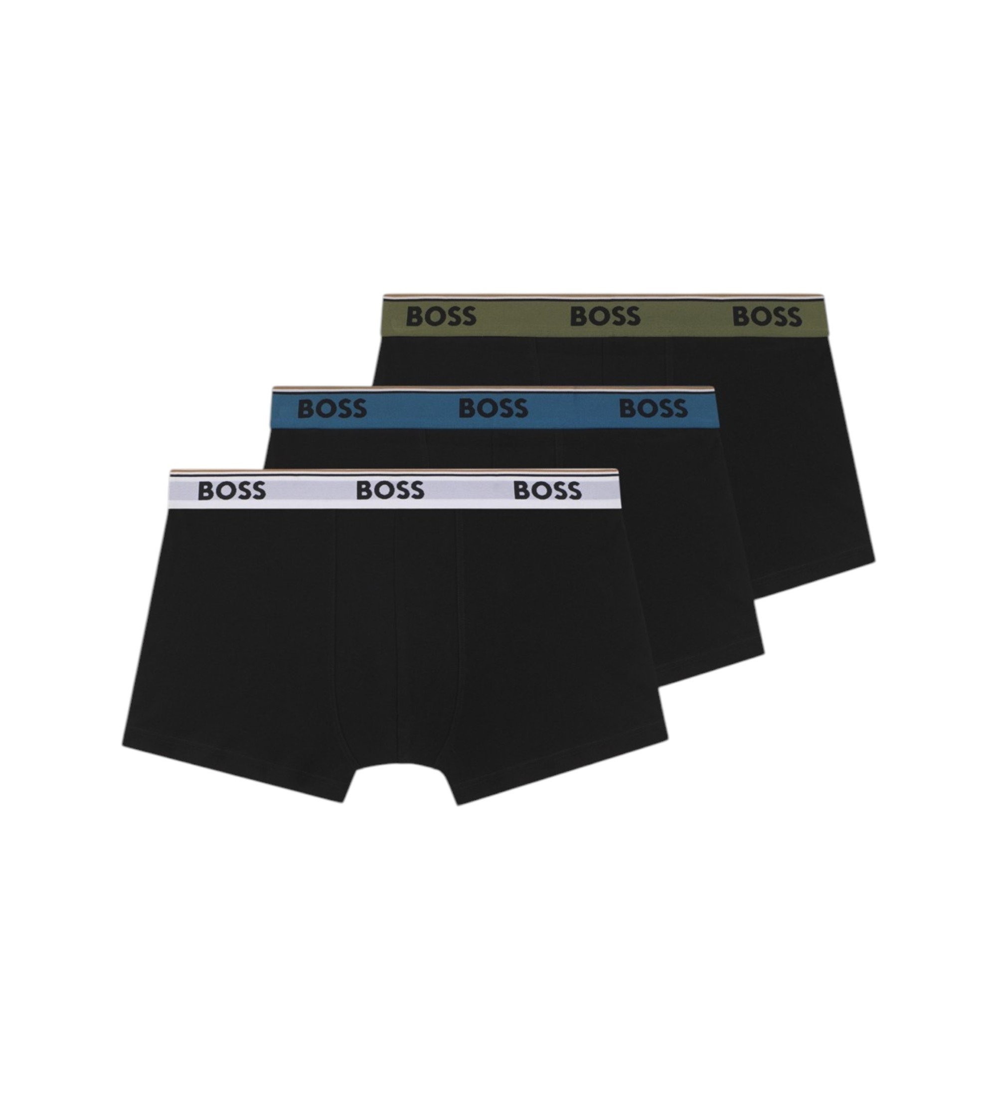 BOSS für Herren. 50554693 Set 3 Boxershorts Dia schwarz (L), Heimtextilien, Baumwolle