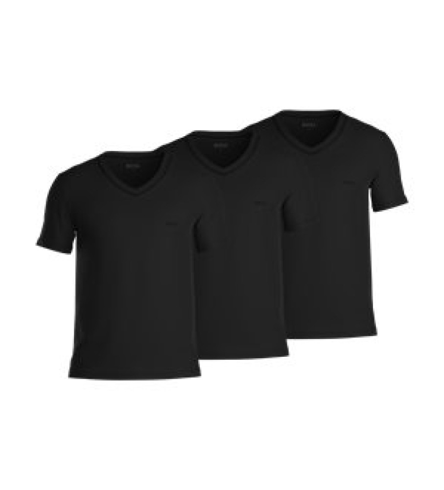 BOSS für Herren. 50475285 3er Pack T-Shirts VN 3P Classic schwarz (XL), Lässig, Baumwolle, Kurzarm