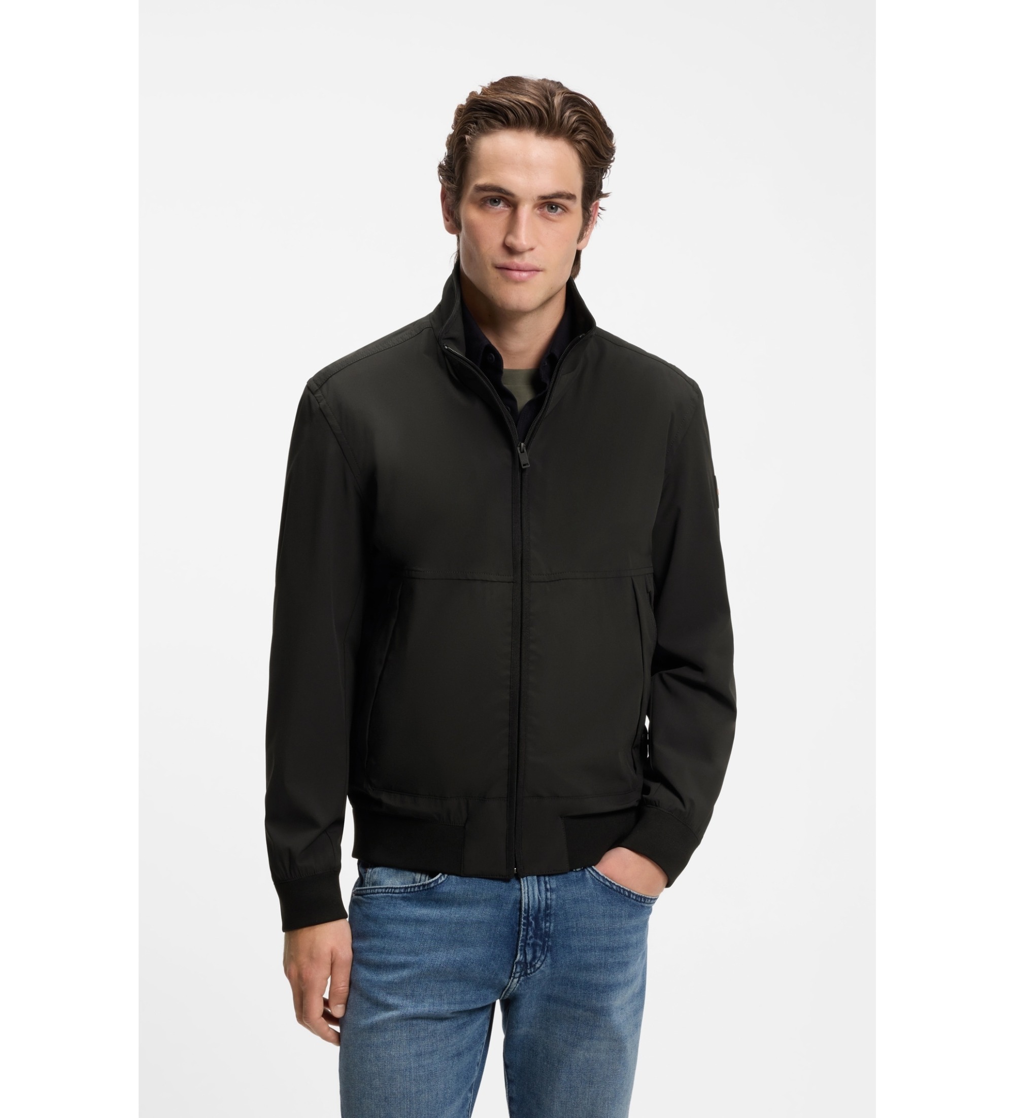 BOSS für Herren. 50560986 Softshell-Jacke schwarz (52), Lässig, Synthetisch