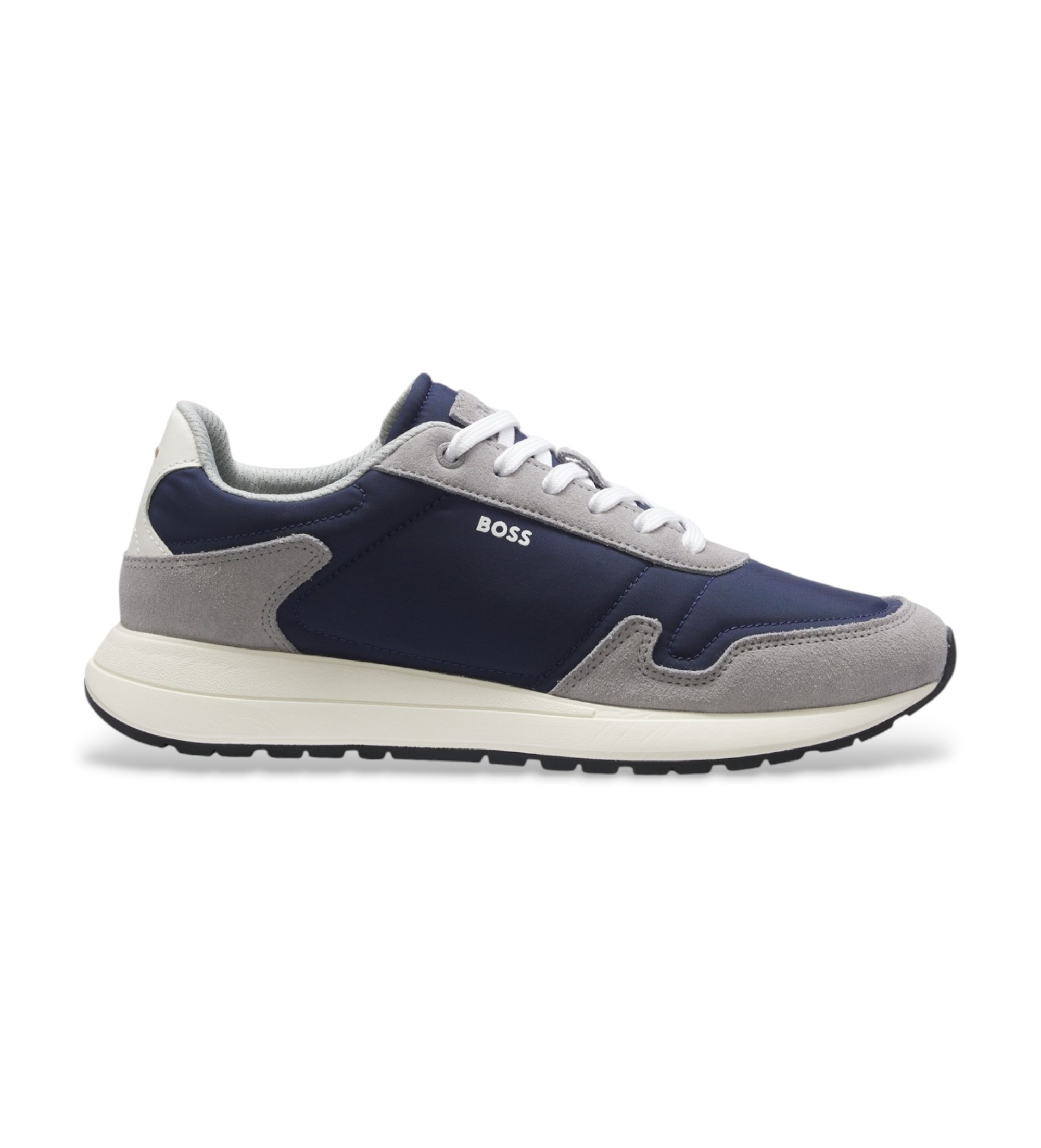 BOSS für Herren. 50568945 Vinston Runn Sneaker marineblau (44), Wohnung, Schnürsenkel, Lässig