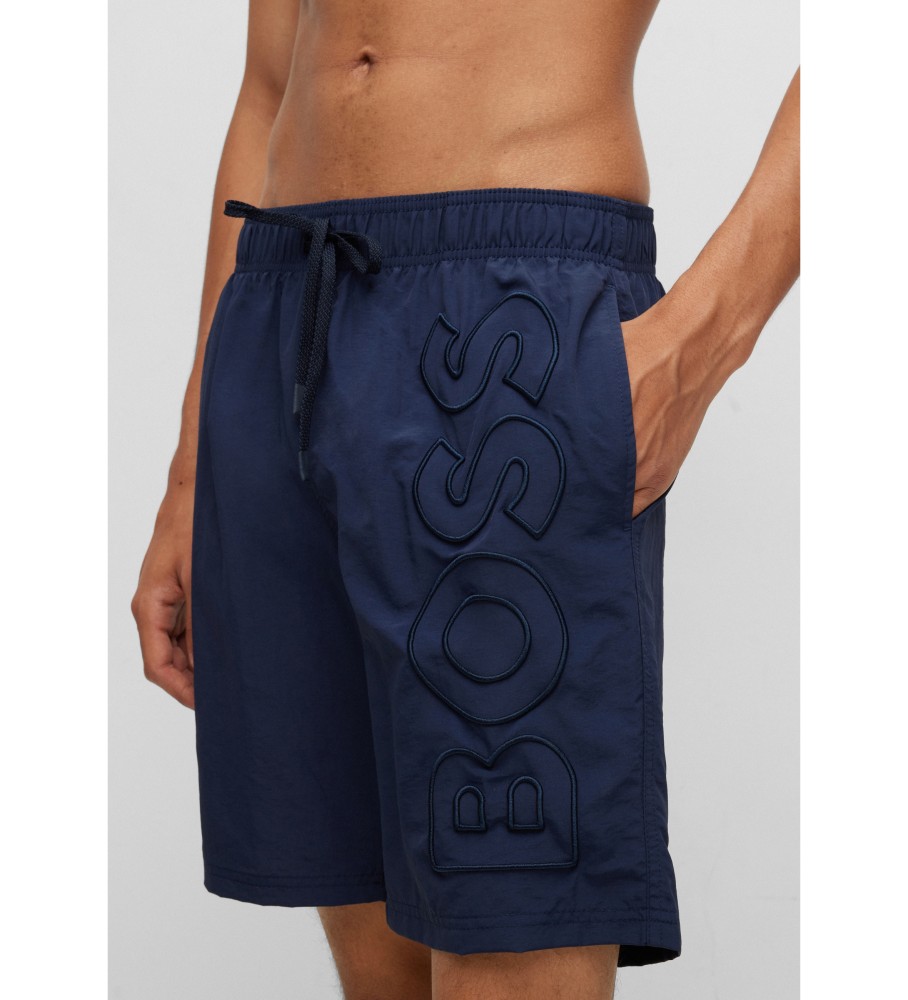 BOSS für Herren. 50469329 Badeanzug für Wale 10238098 marine (M), Lässig, Strandbekleidung, Polyamid