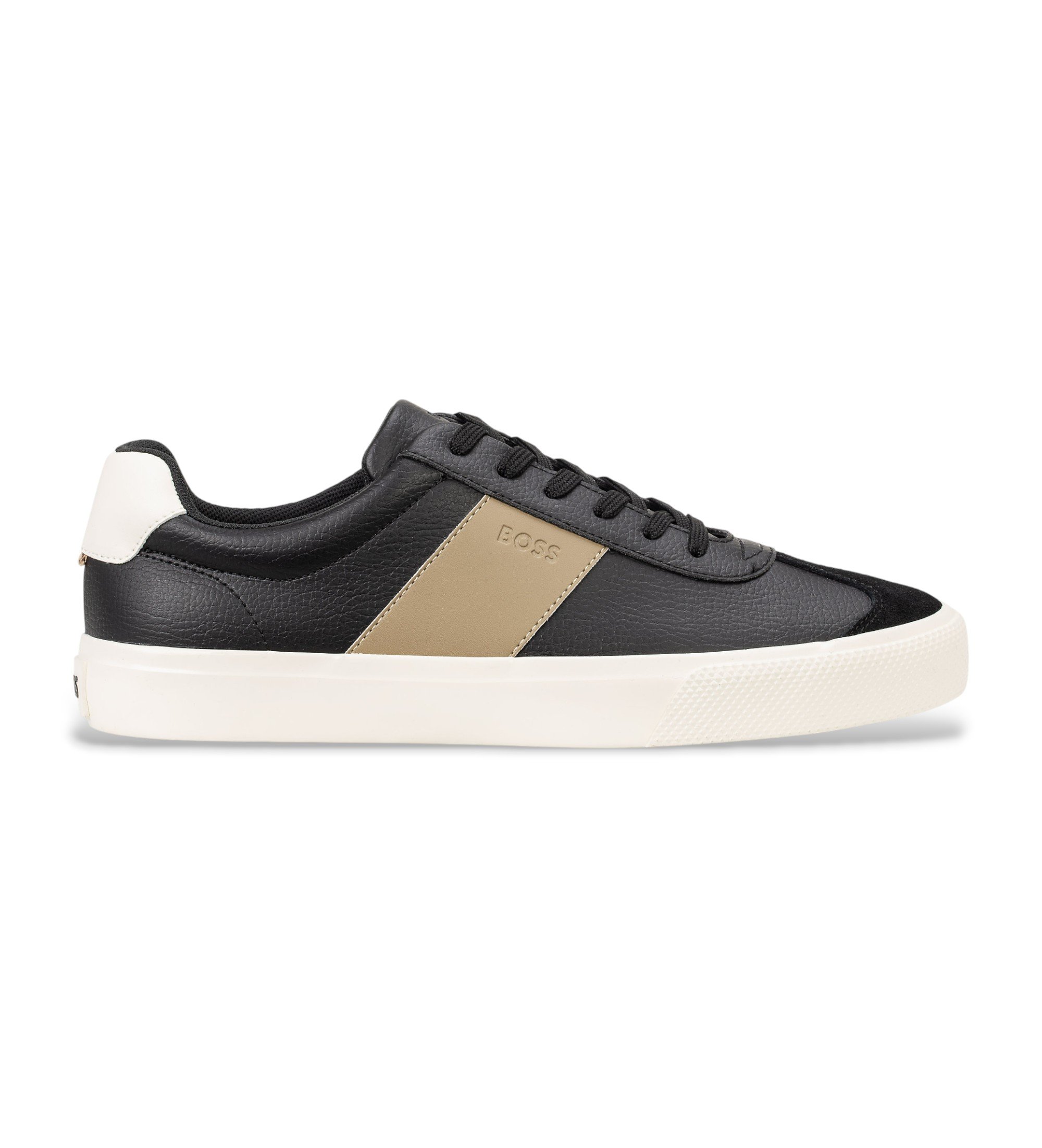 BOSS für Herren. 50557852 Aiden Teen Charcoal Schuhe (46), Wohnung, Schnürsenkel, Lässig, Grau