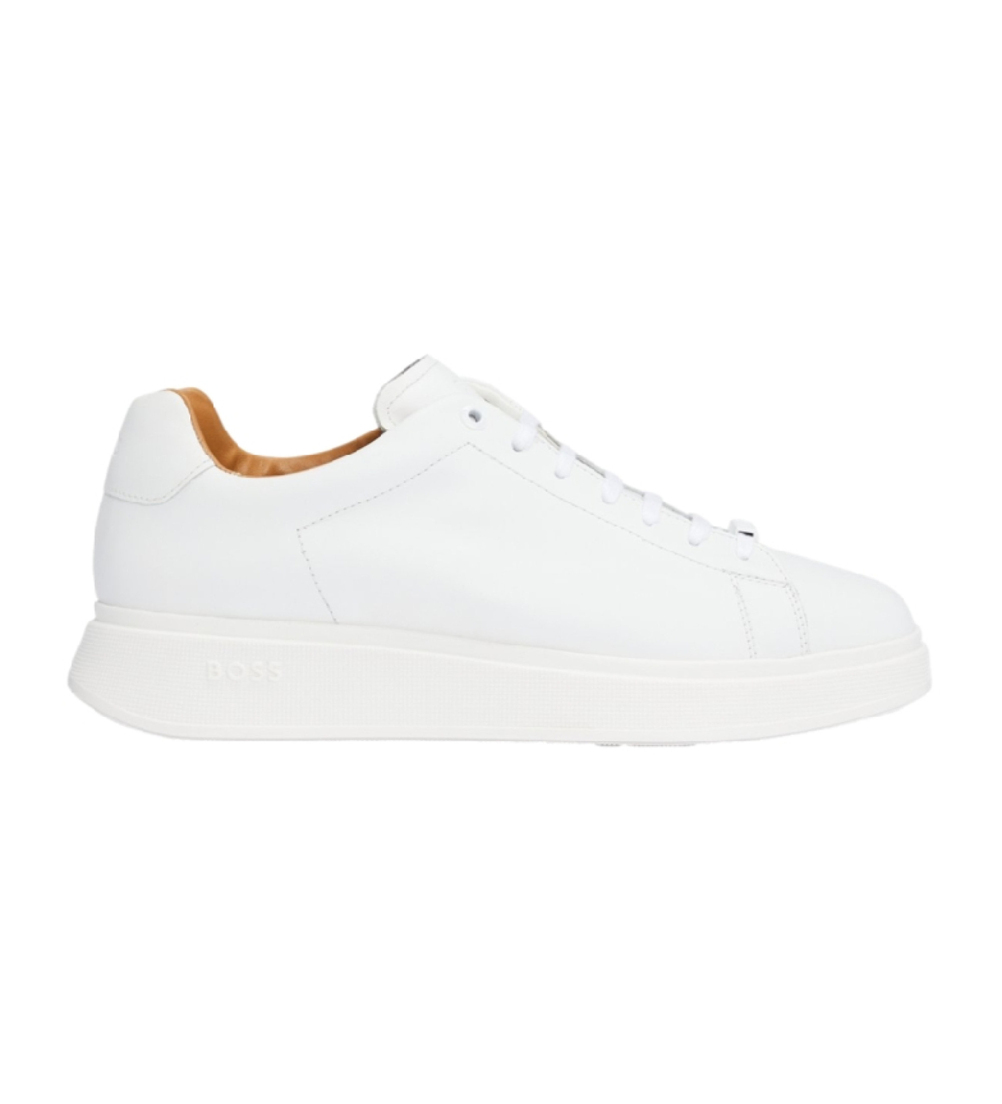 BOSS für Herren. 50497887 Bulton Lederschuhe weiß (45), Wohnung, Schnürsenkel, Lässig