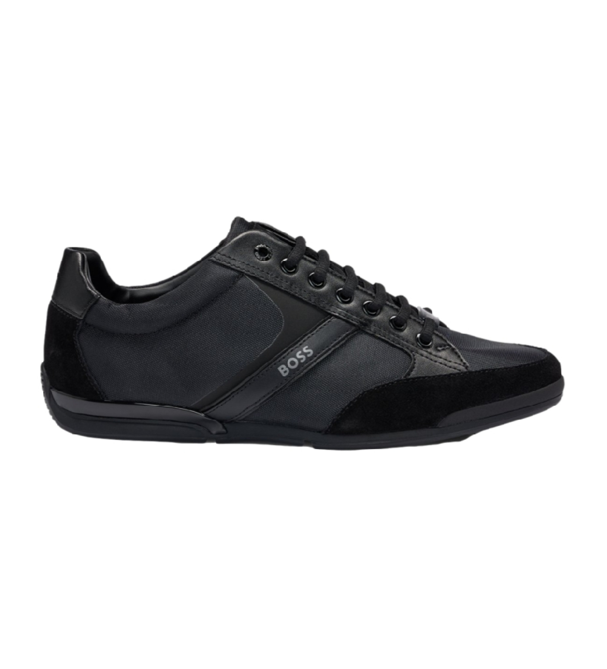 BOSS für Herren. 50498265 Saturn Lederschuhe schwarz (43), Wohnung, Schnürsenkel, Lässig