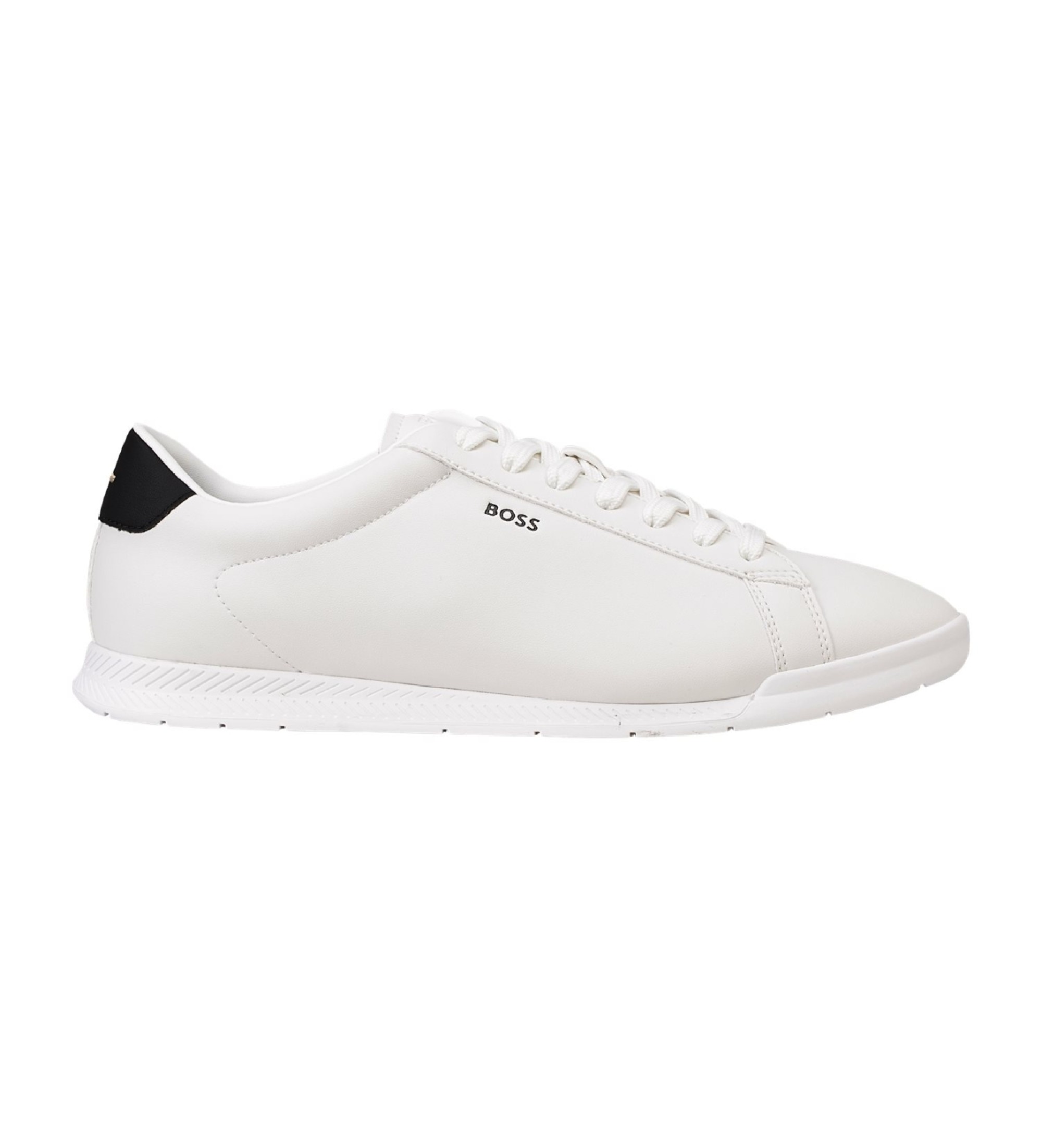 BOSS für Herren. 50568470 Nitan Lowp Sneakers Weiß (42), Wohnung, Schnürsenkel, Lässig