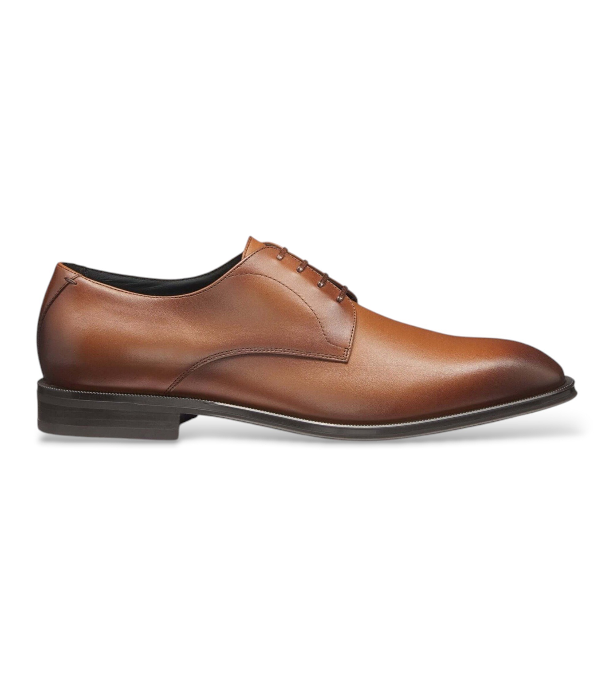 BOSS für Herren. 50536535 Derrek Derb Lederschuhe mittelbraun (45), Wohnung, Schnürsenkel, Lässig, Klassisch