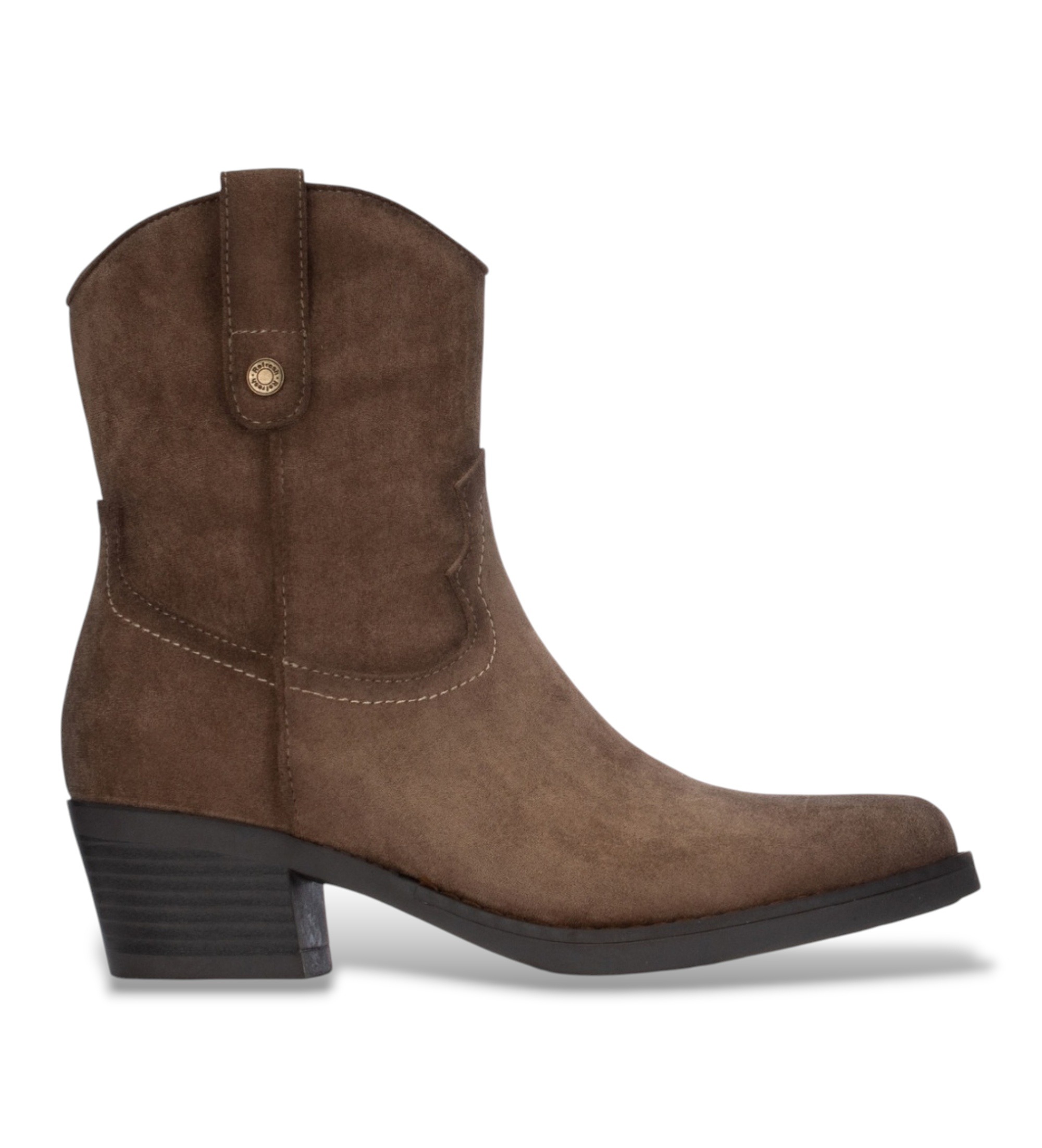 Refresh für Damen. 17614404-TAUPE Stiefeletten 176144 hellbraun (41), 5 bis 8 cm, Reißverschluss, Lässig