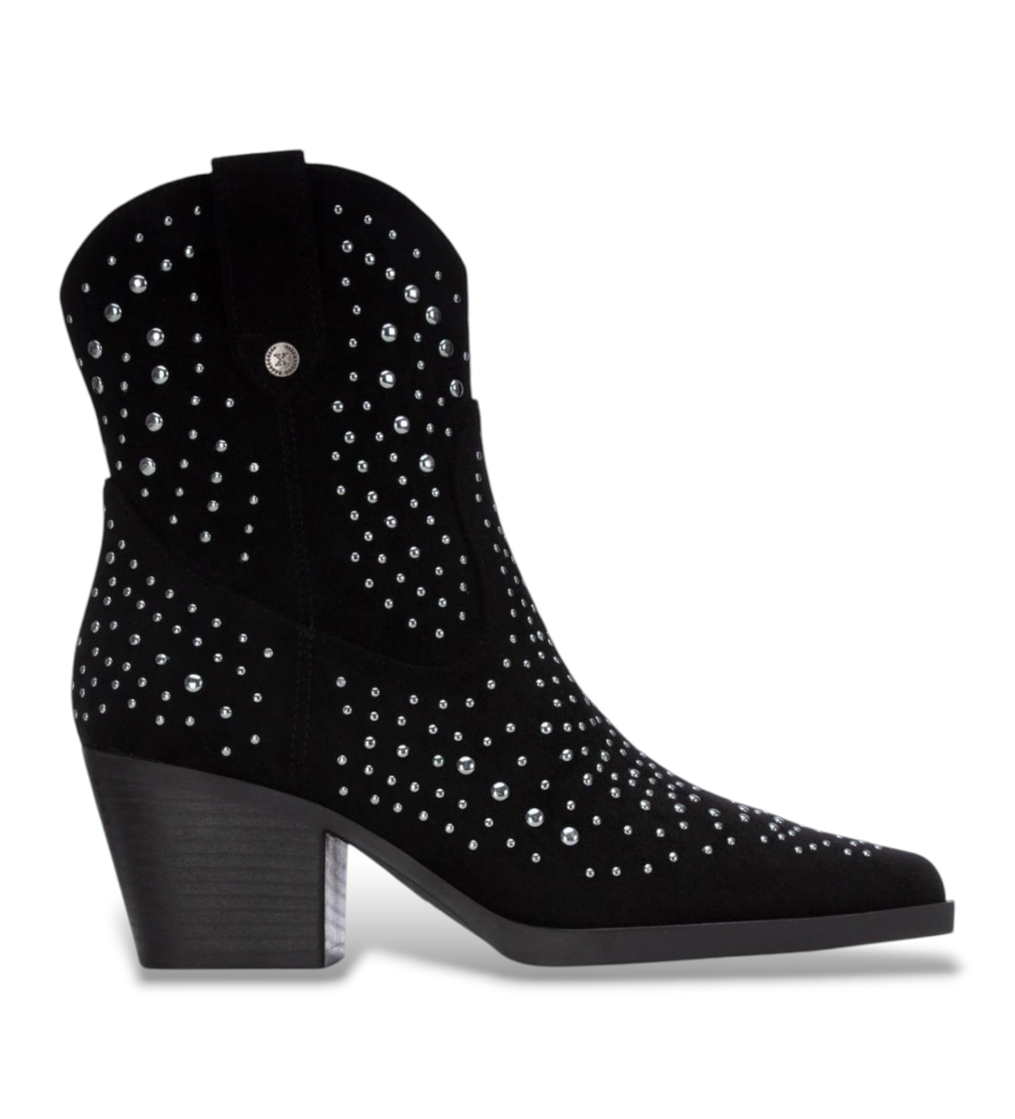 Xti für Damen. 14619202-NEGRO Stiefeletten 146192 schwarz (38), 5 bis 8 cm, Reißverschluss, Lässig