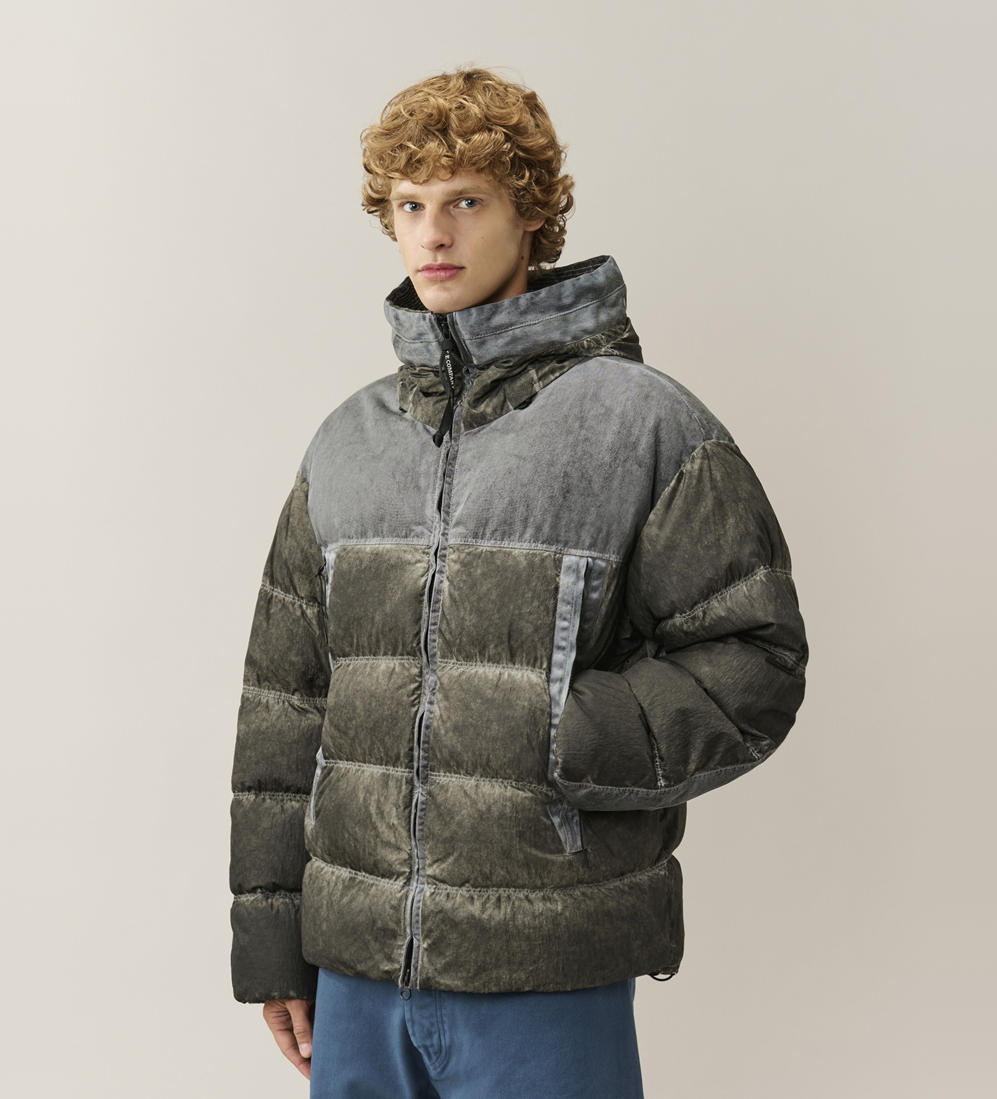 C.P. Company für Herren. 21CMOW115A006369S Grau gesteppte Jacke (M), Lässig, Polyamid