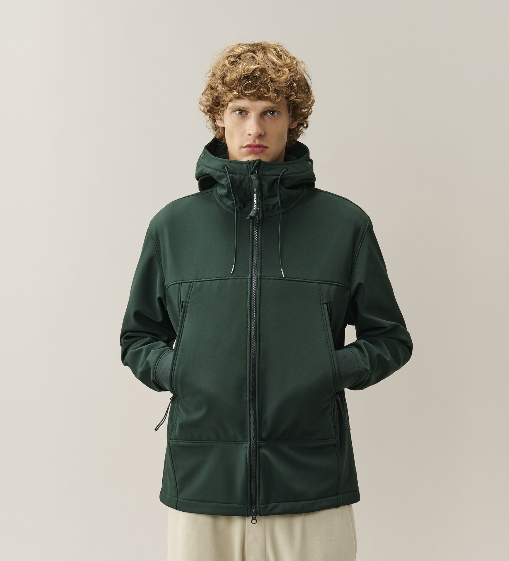 C.P. Company für Herren. 21CMOW700A006097A Jacke mit CP Shell-R Brille grün (M), Lässig, Polyester