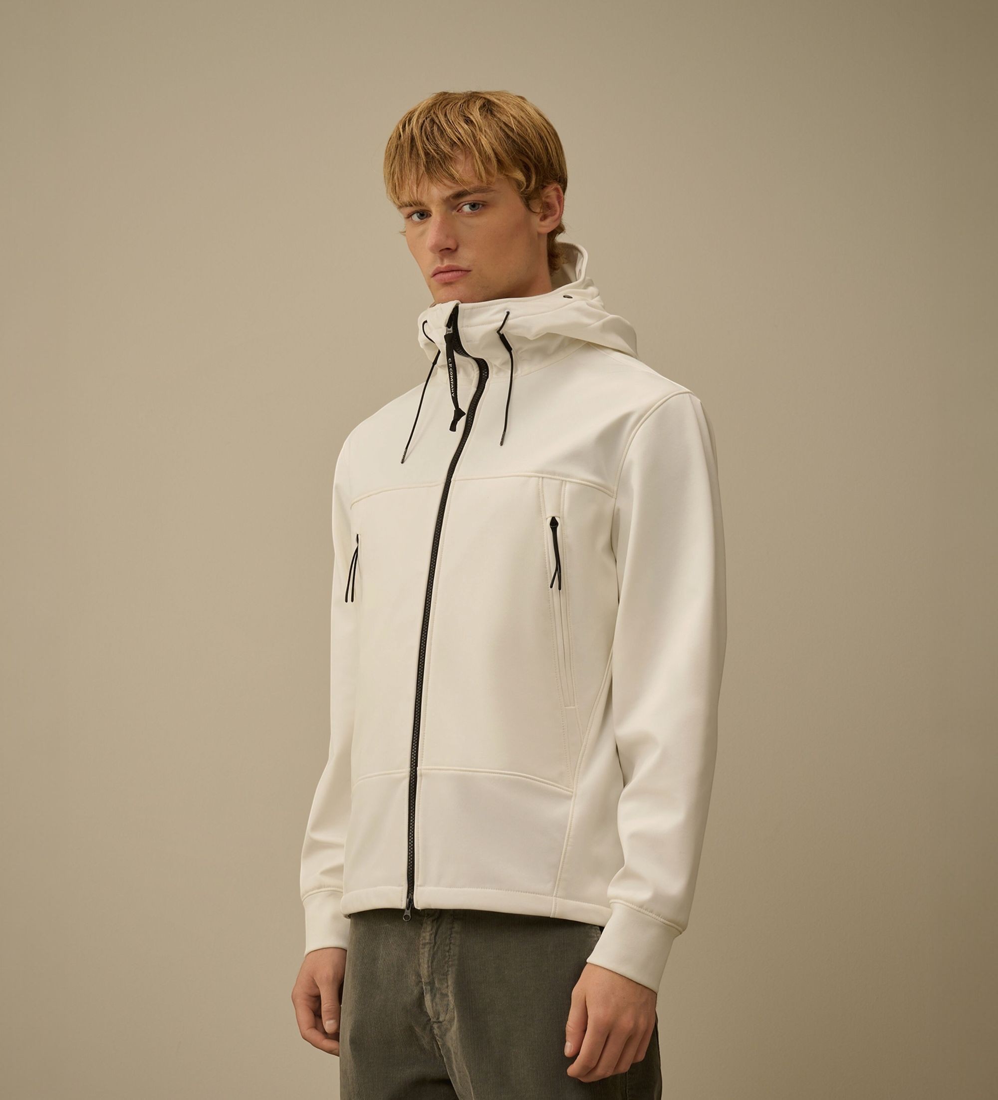 C.P. Company für Herren. RFCMOW700A006097A Weiße Shell-Jacke (L), Lässig, Polyester