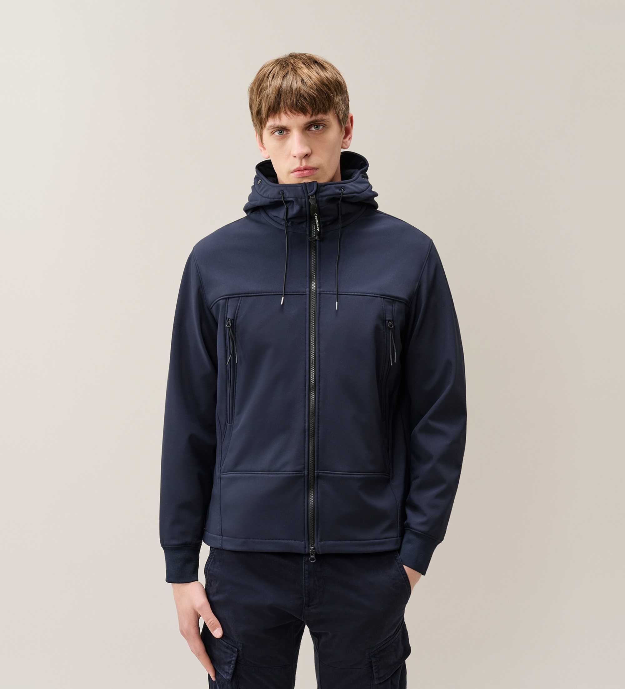 C.P. Company für Herren. RFCMOW700A006097A Marineblaue Shell-Jacke (L), Lässig, Polyester