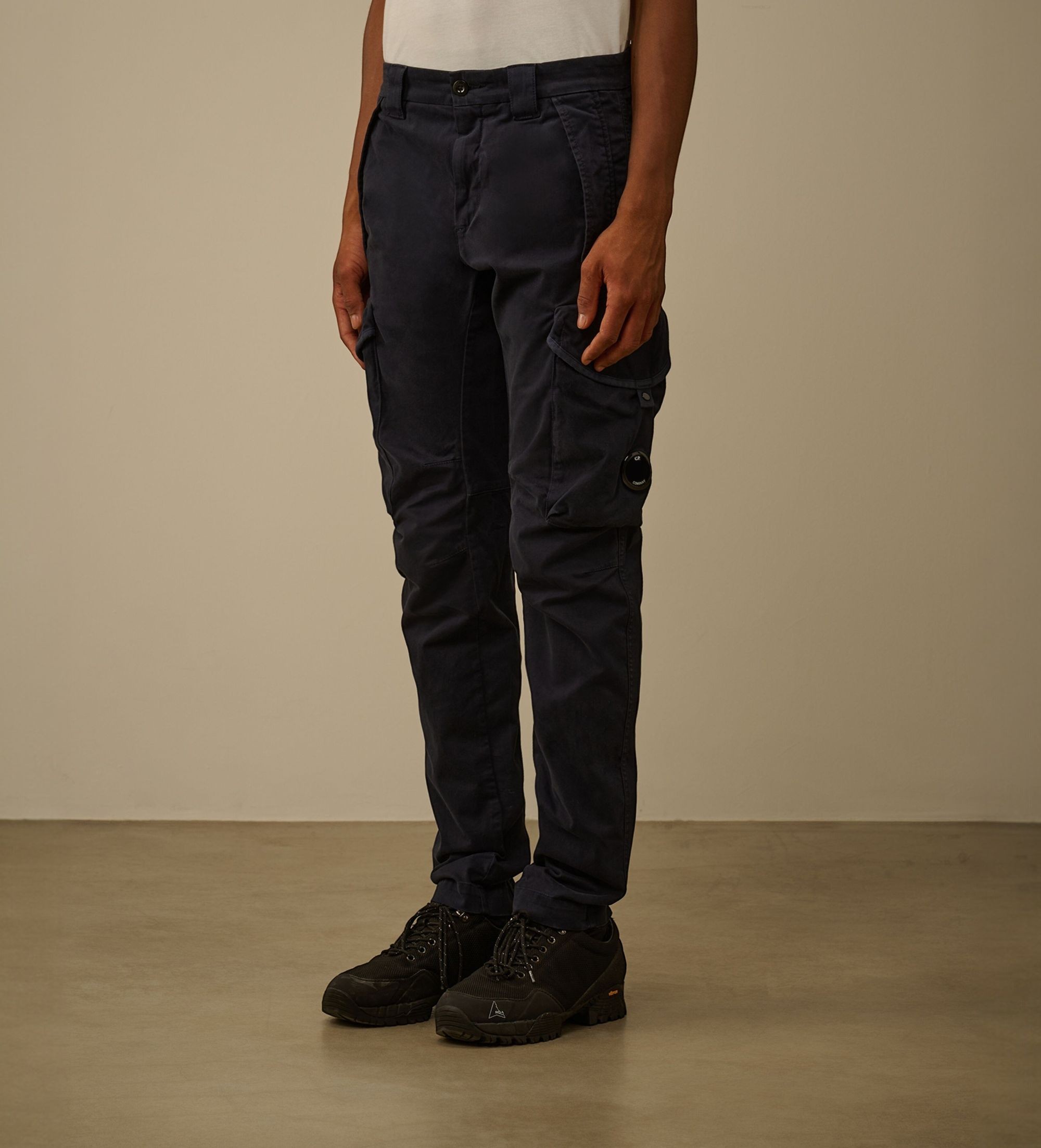 C.P. Company für Herren. RFCMPA730A005529G Marineblaue Cargohose (48), Lässig, Baumwolle