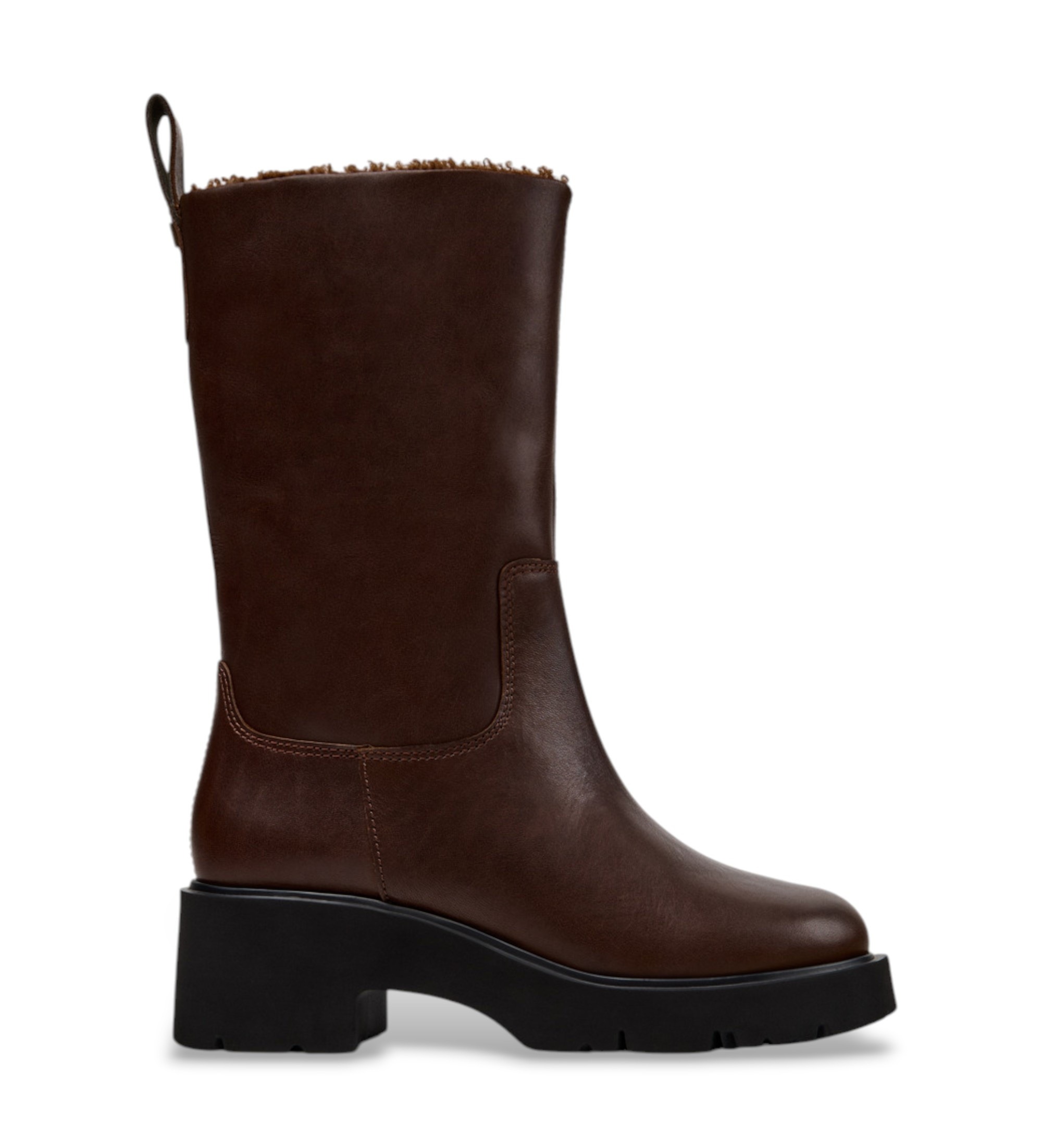 Camper für Damen. K400843-002 Hohe Stiefel aus Leder Milah braun (39), 3 bis 5 cm, Keine, Lässig