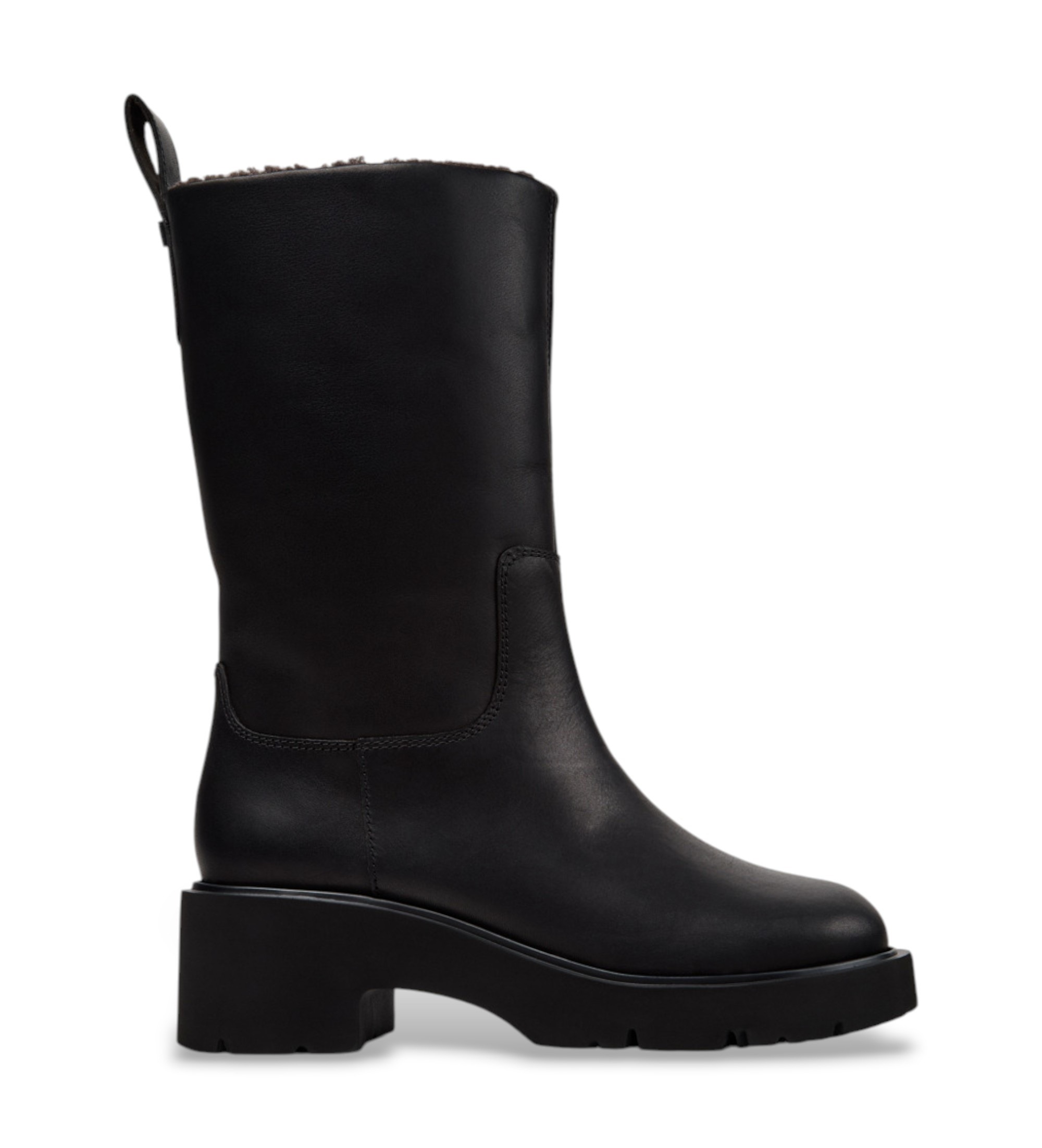 Camper für Damen. K400843-001 Hohe Stiefel aus Leder Milah schwarz (40), 3 bis 5 cm, Keine, Lässig