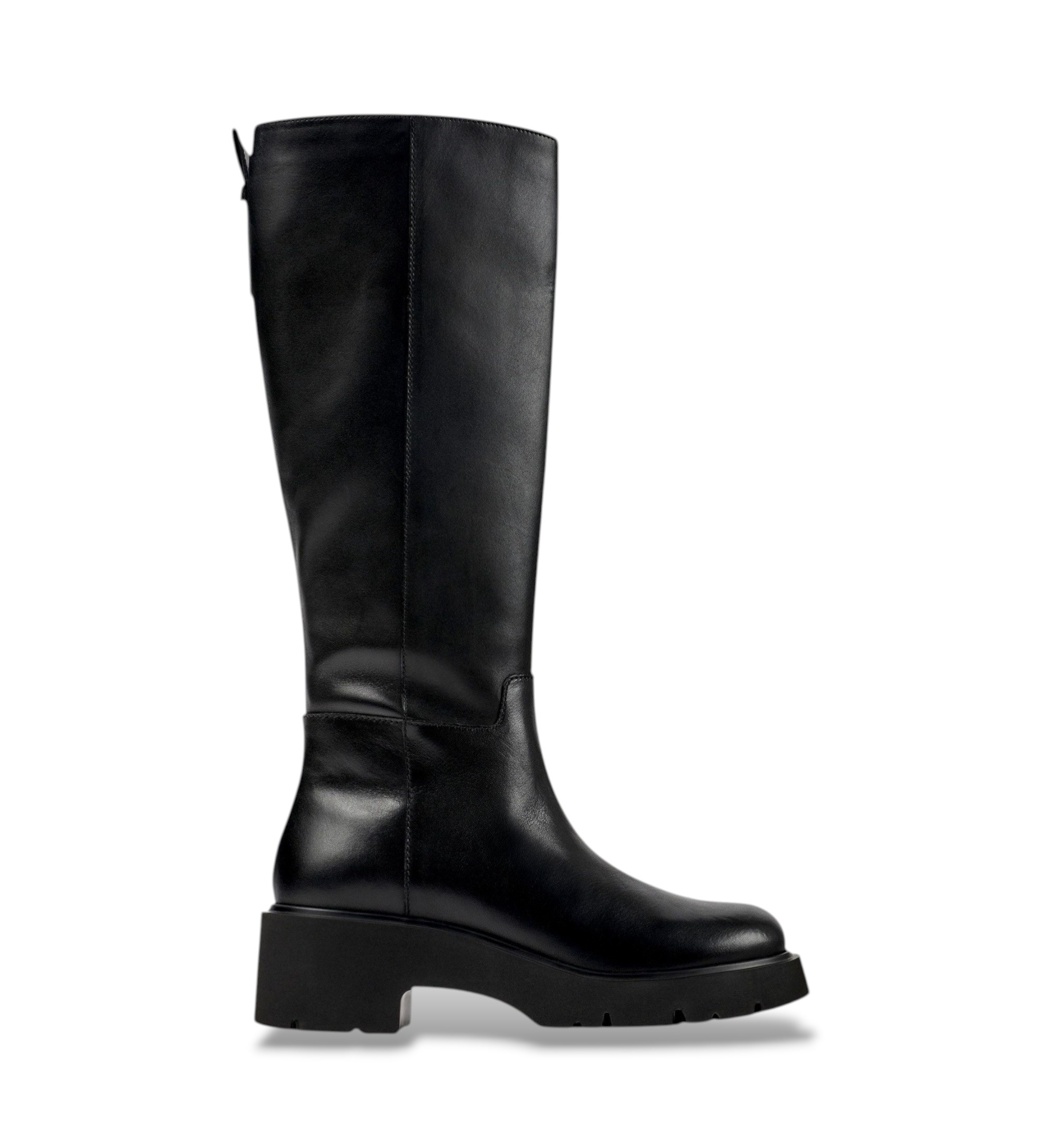 Camper für Damen. K400659-001 Milah black leather boots (41), Leder, Schwarz, 5 bis 8 cm, Keine, Klassisch