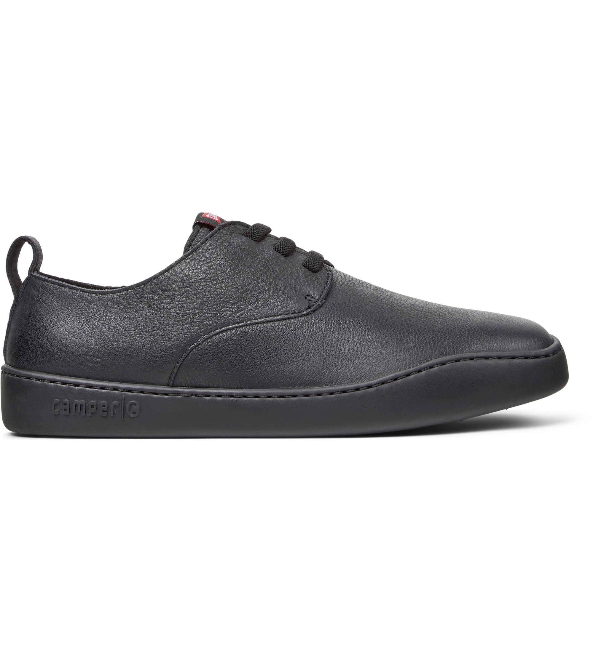 Camper für Herren. K100977-004 Peu Touring Lederschuhe schwarz (46), Wohnung, Schnürsenkel, Lässig