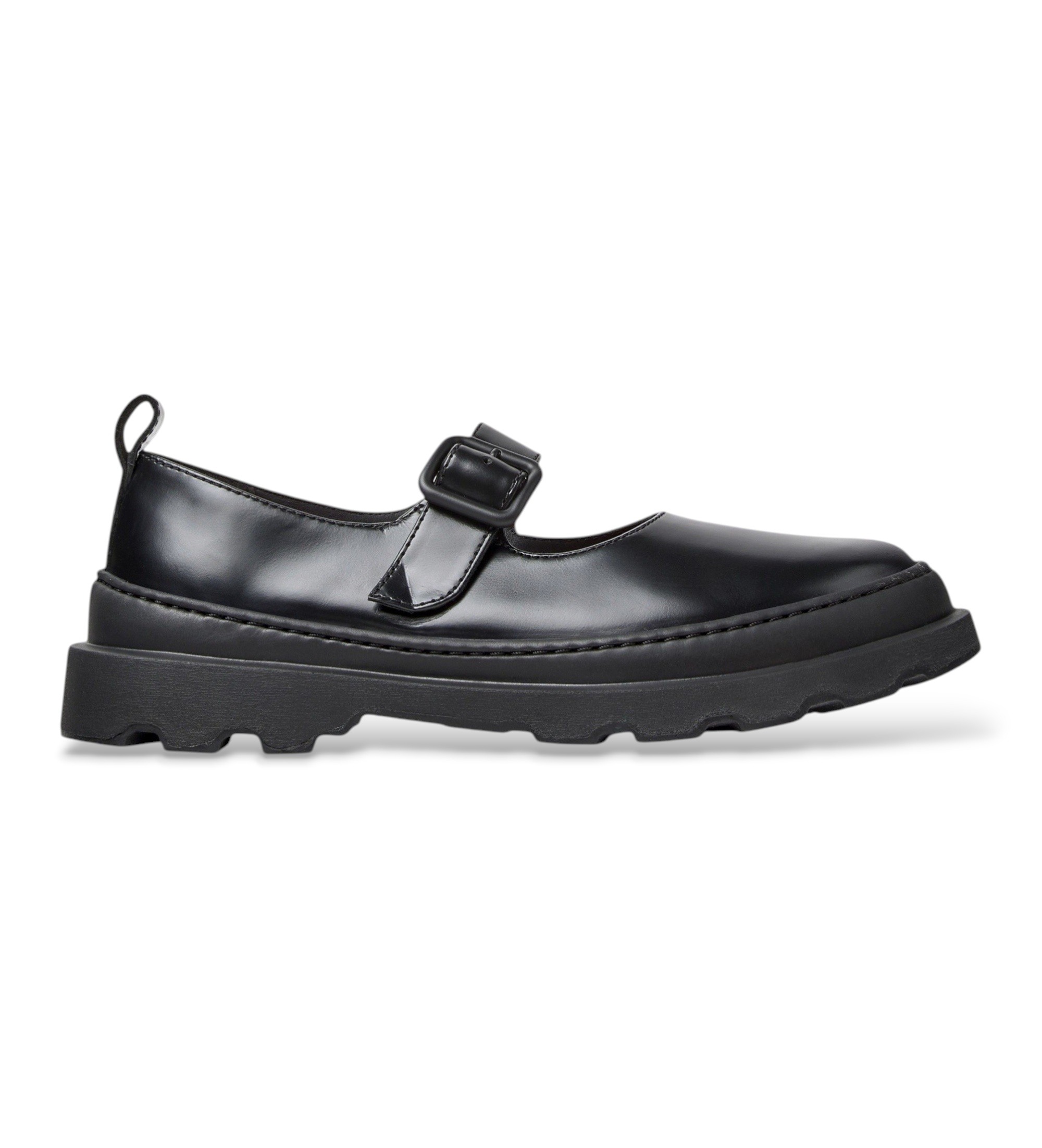 Camper für Damen. K201841-001 Mocasines de piel Brutus+ negro (41), Leder, Schwarz, Wohnung, Keine, Lässig