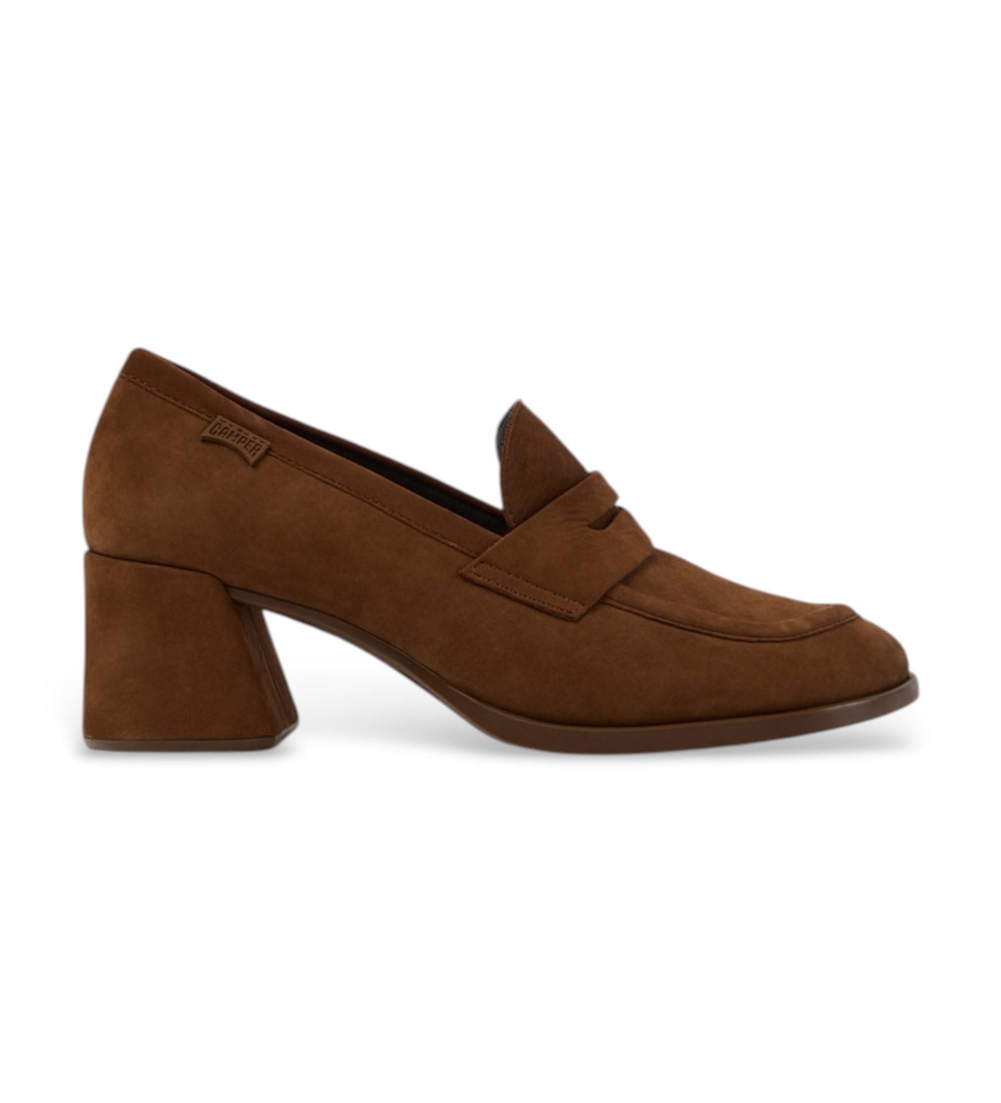 Camper für Damen. K201798-006 Mokassins aus Leder Kora braun (38), 5 bis 8 cm, Keine, Lässig