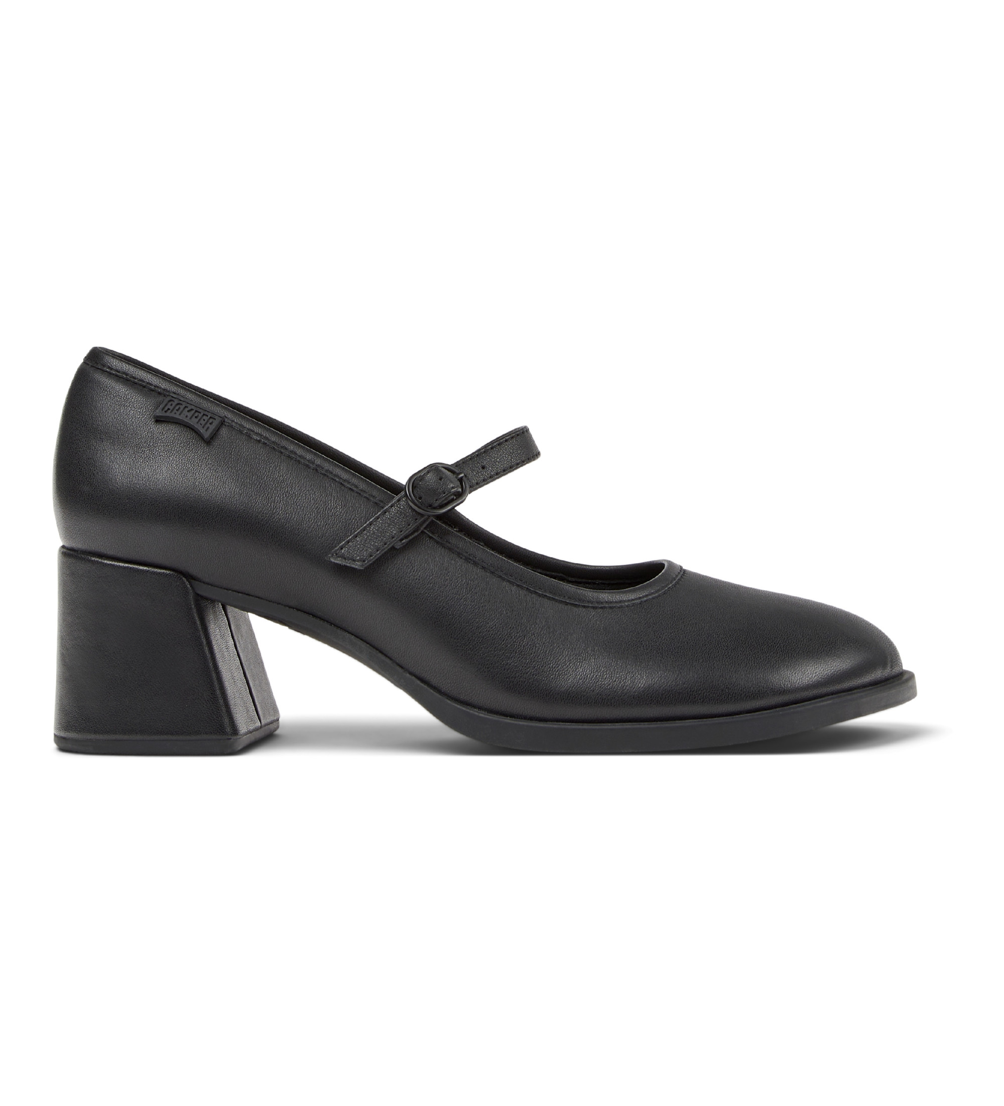 Camper für Damen. K201799-001 Kora Lederschuhe schwarz (39), 5 bis 8 cm, Schnalle, Lässig