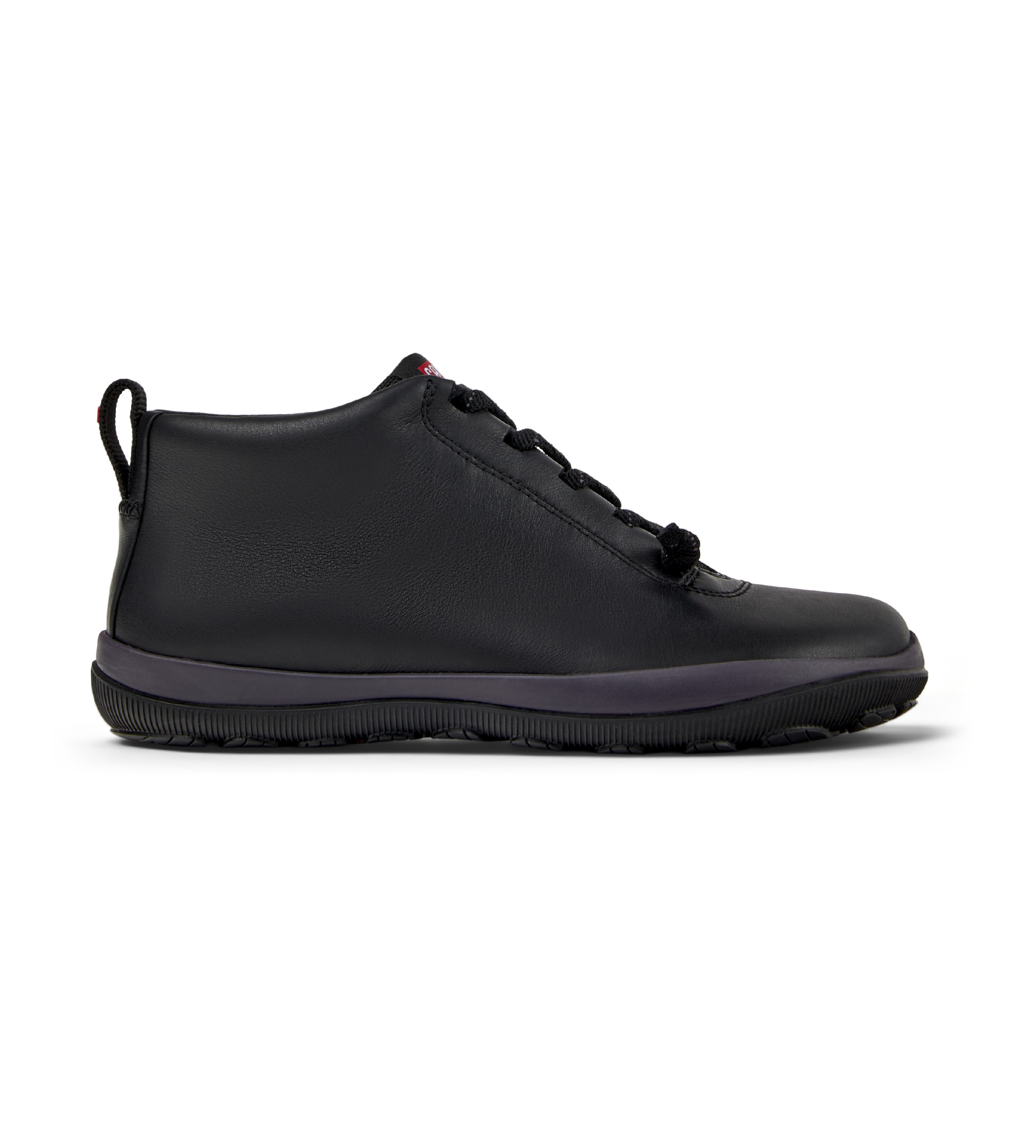 Campervoor vrouwen. K400481-020 Peu Pista Gore Tex zwart leren schoenen (37), Leer, Plat, Veters, Casual