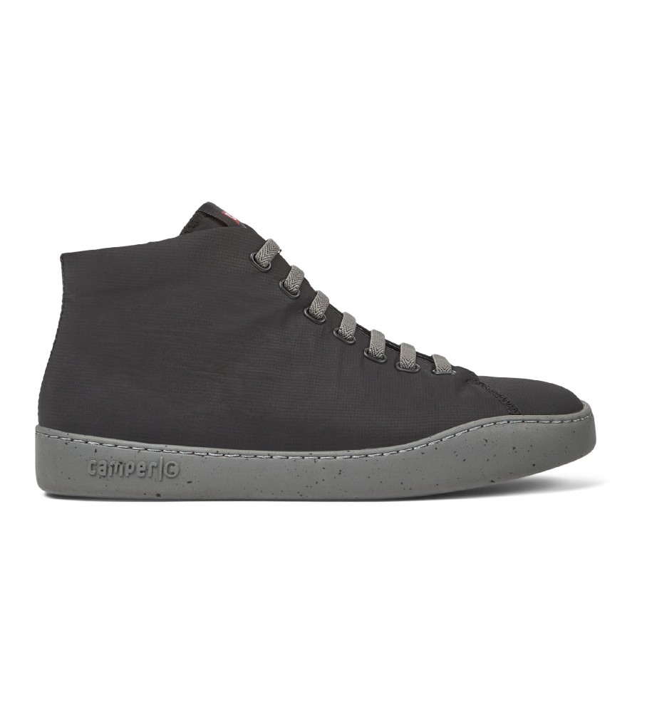 Camper für Herren. K300270-018 Peu Touring Schuhe schwarz (42), 1 bis 3 cm, Schnürsenkel, Lässig, Recyceltes Polyester