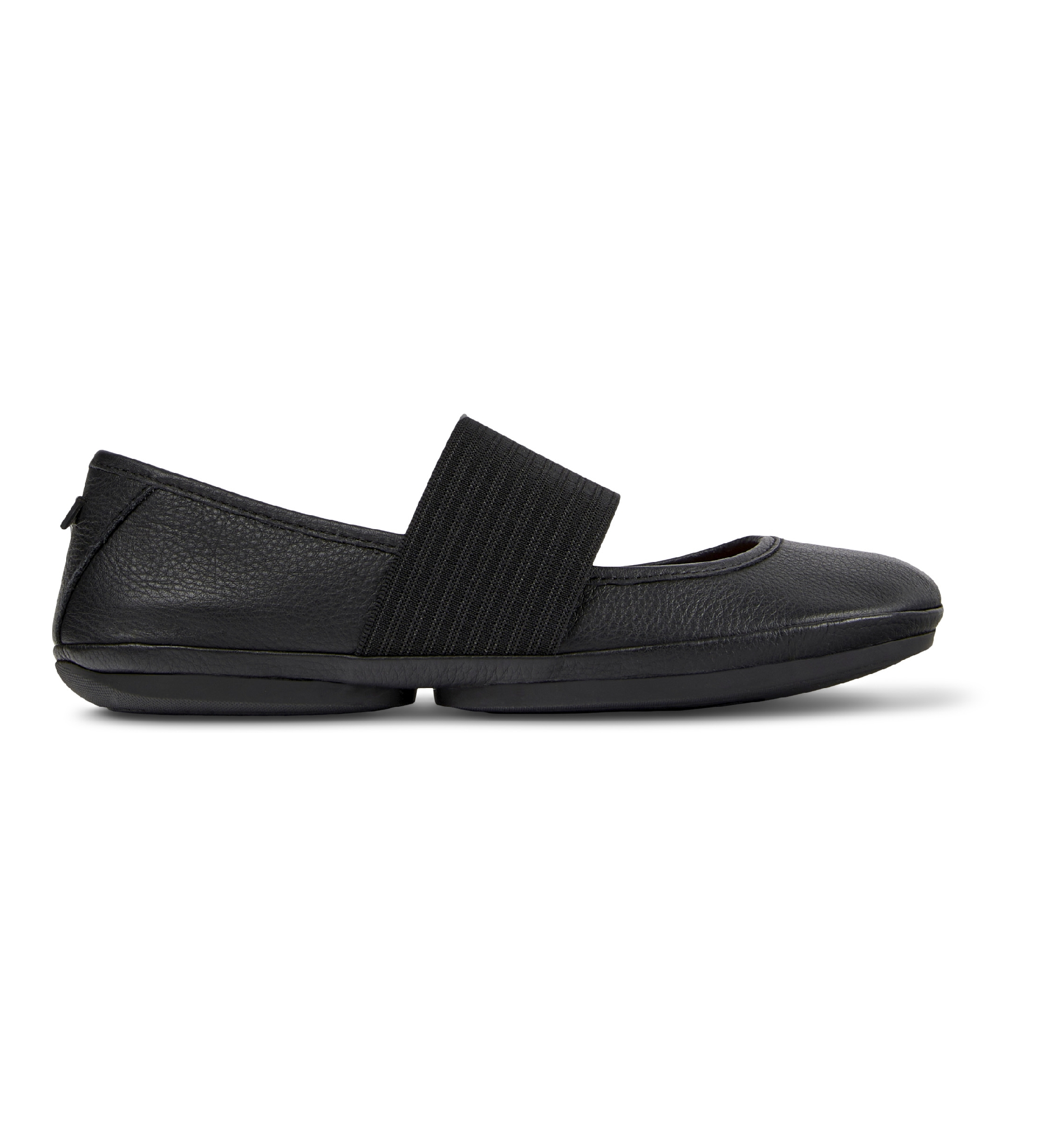 Camper für Damen. 21595-242 Rechts Nina Schwarze Lederballerinas (36), Wohnung, 1 bis 3 cm, Lässig, Nachhaltig