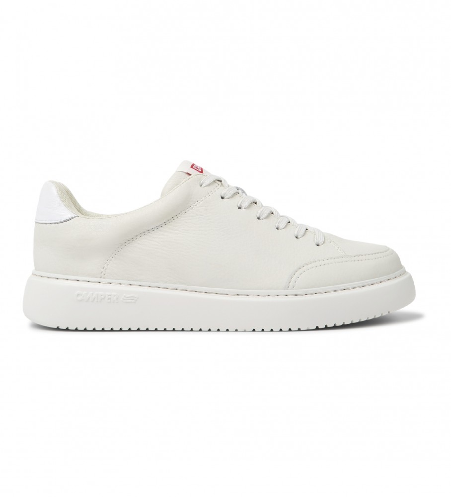 Campervoor mannen. K100841-003 Runner Leren Sneakers K21 wit (45), Leer, Plat, Veters, Casual