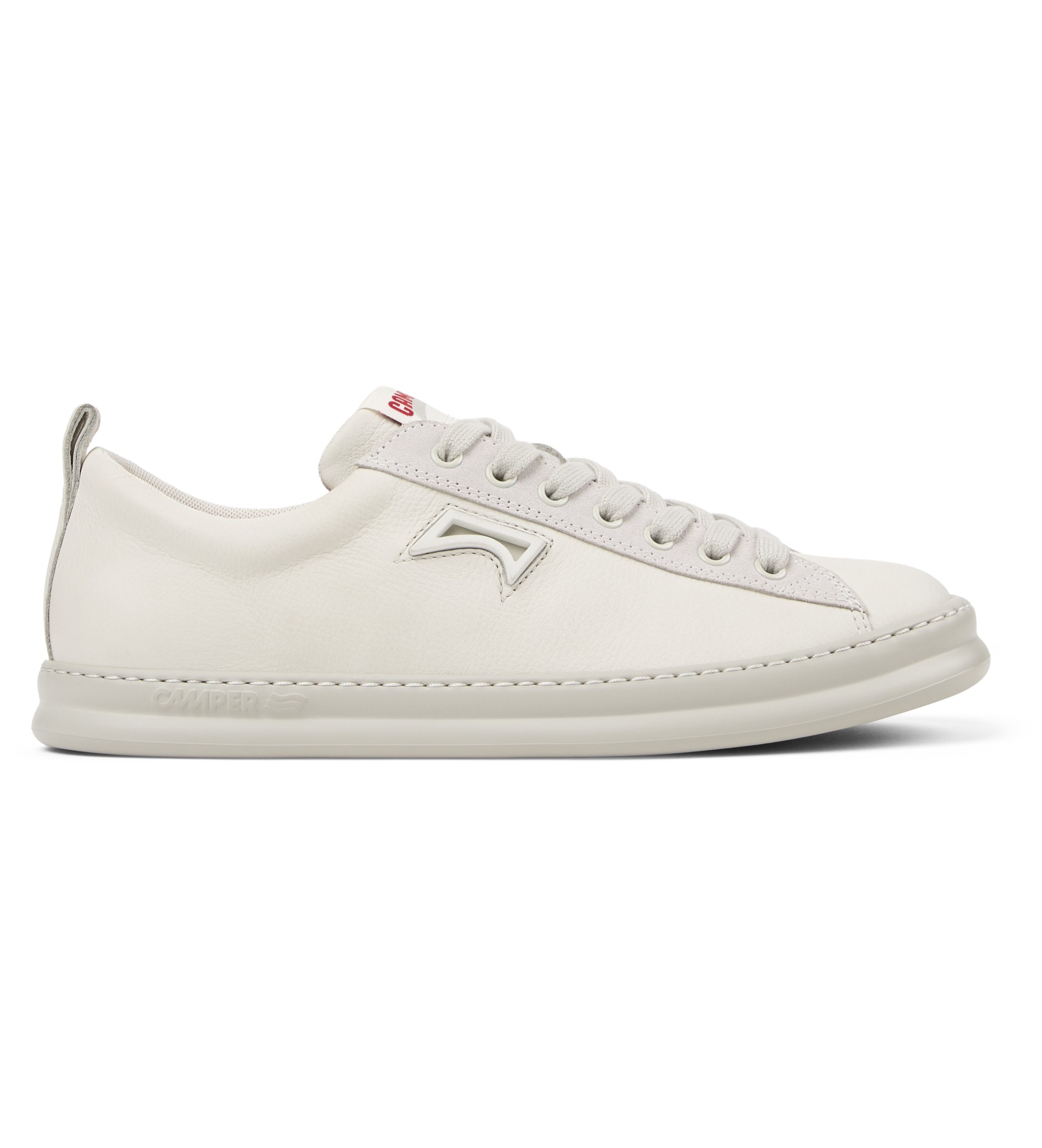 Camper für Herren. K101052-003 Runner Four Leder Turnschuhe weiß (44), Wohnung, Schnürsenkel, Lässig