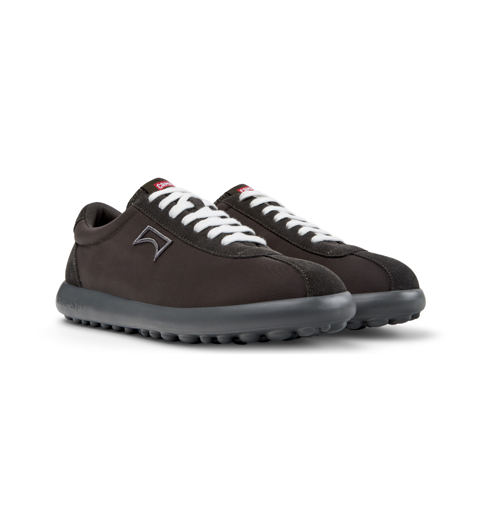 Camper für Herren. K101019-005 Lederschuhe Pelotas XLF grau (40), 3 bis 5 cm, Wildleder, Schnürsenkel, Lässig
