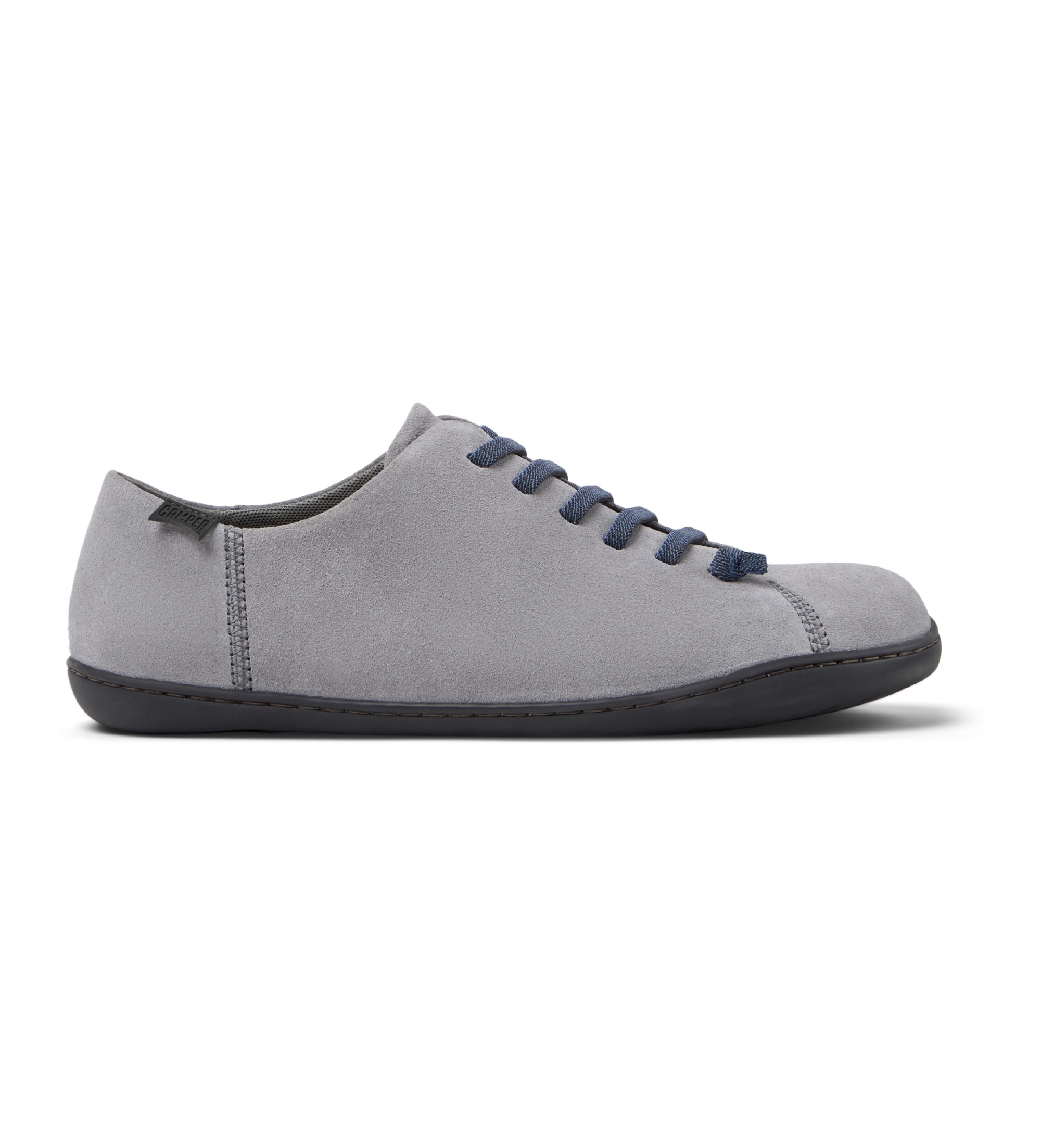 Campervoor mannen. K100249-063 Peu Leren Sneakers grijs (45), Leer, Plat, Veters, Casual
