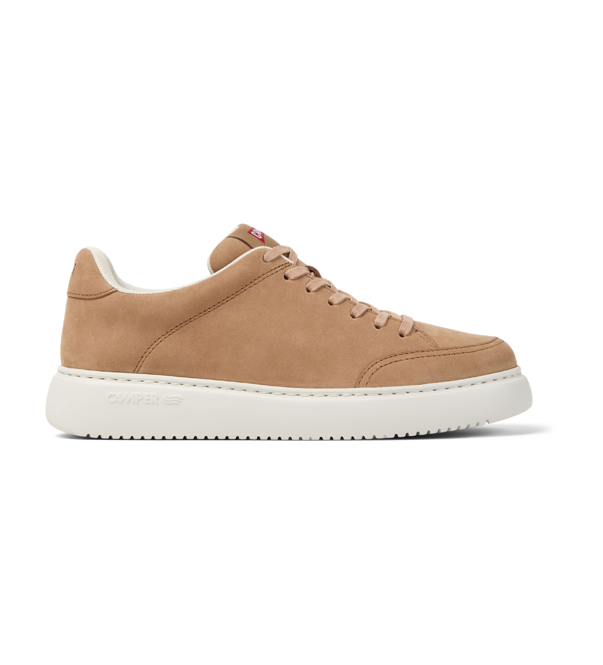 Campervoor vrouwen. K201438-030 Runner K21 nude leren schoenen nude (40), Leer, Plat, Veters, Casual