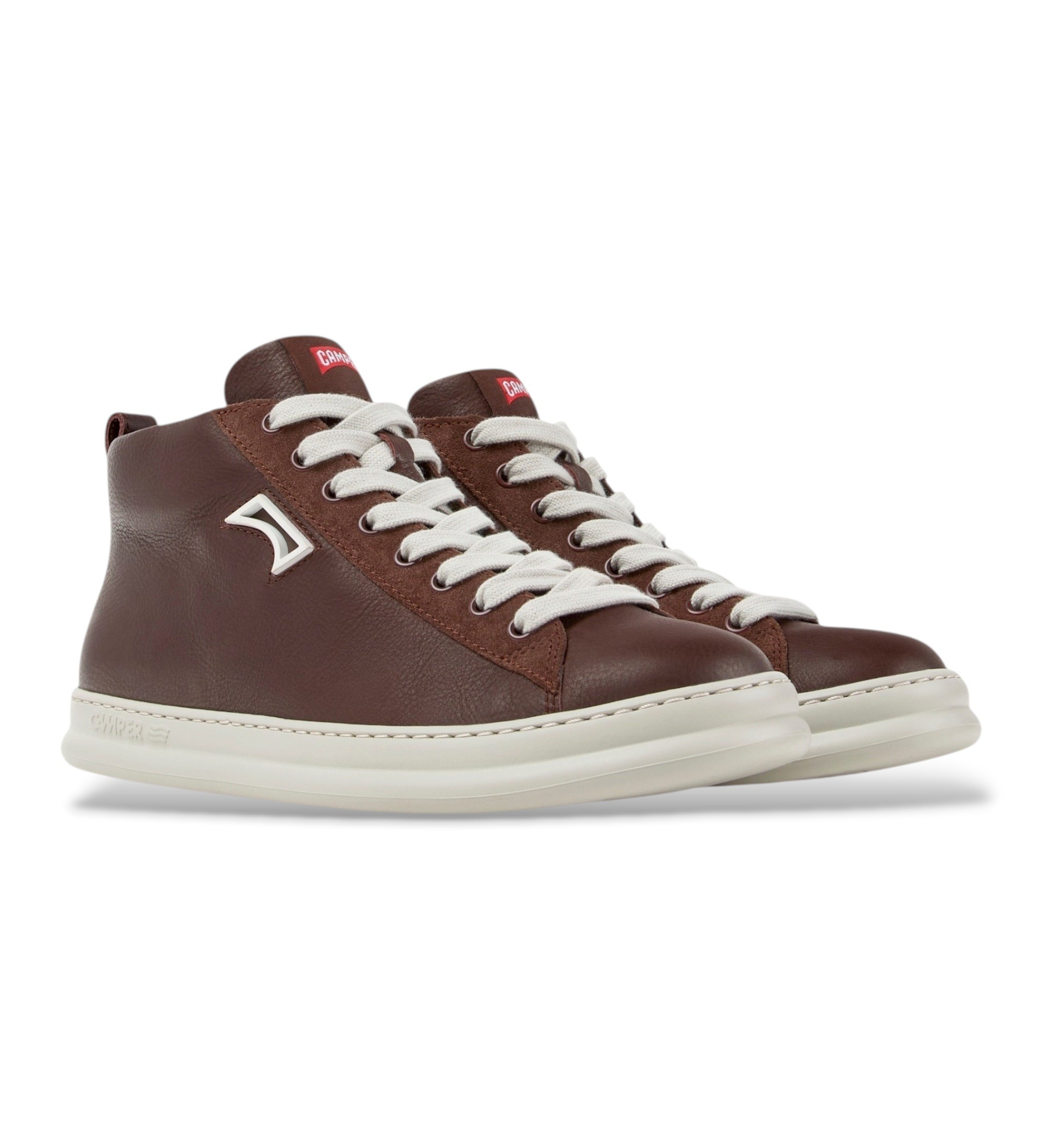 Camper pour homme. K300550-003 Chaussures bottines en cuir Peu Touring marron (41), Plat, Aucun, Casuel