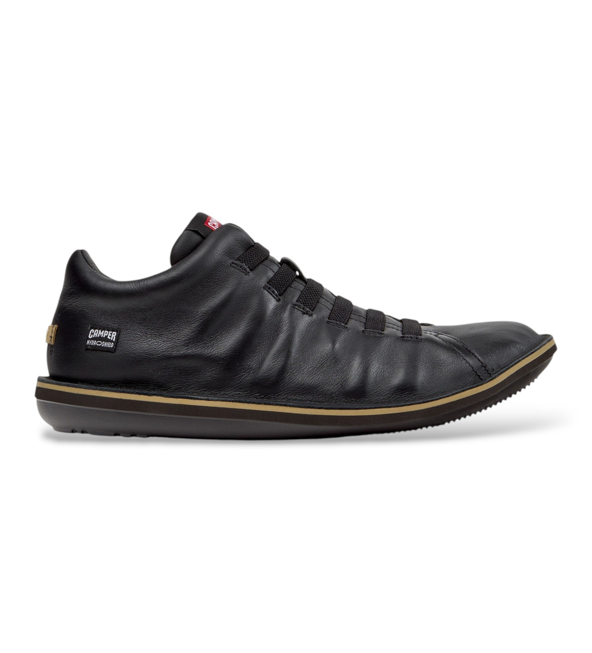 Camper für Herren. K300479-010 Sneaker aus Leder Beetle schwarz (40), Wohnung, Schnürsenkel, Lässig