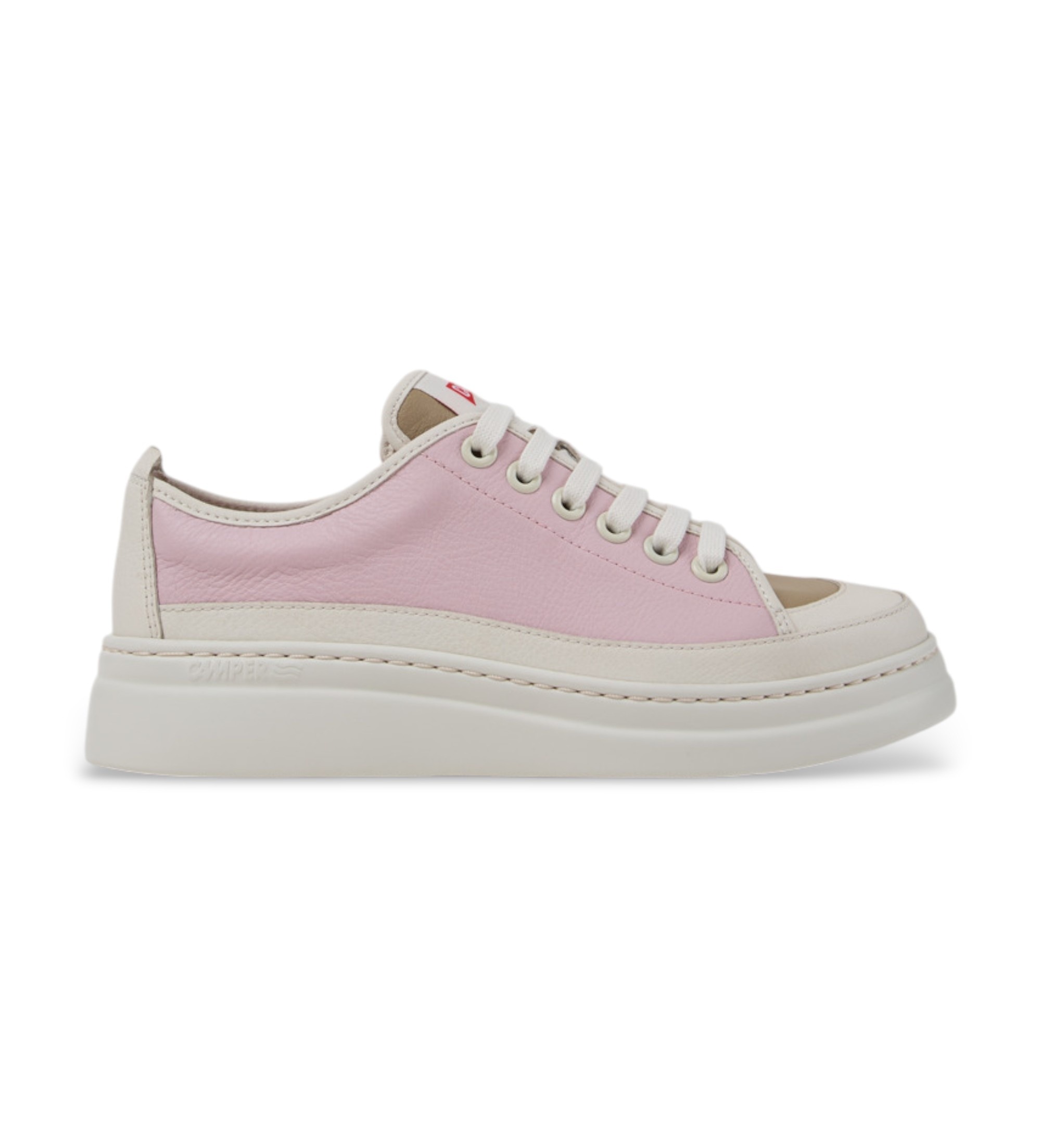 Camper für Damen. K201626-024 Sneaker aus Leder G3D Runner Up Twins mehrfarbig (40), Wohnung, Schnürsenkel, Lässig