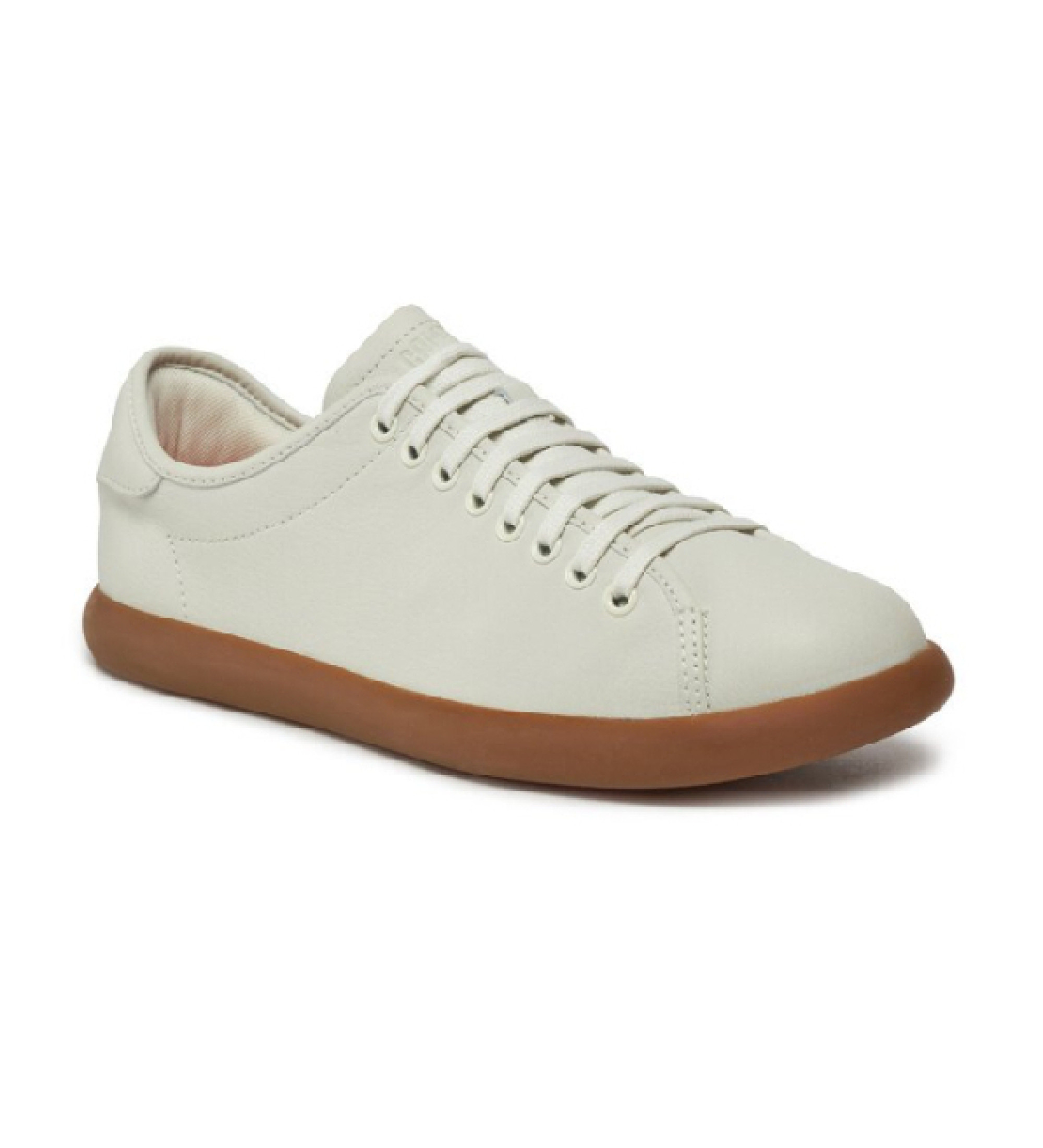 Camper pour homme. K100974-001 Pelotas Soller - Baskets en cuir blanc (41), Plat, Lacets, Casuel