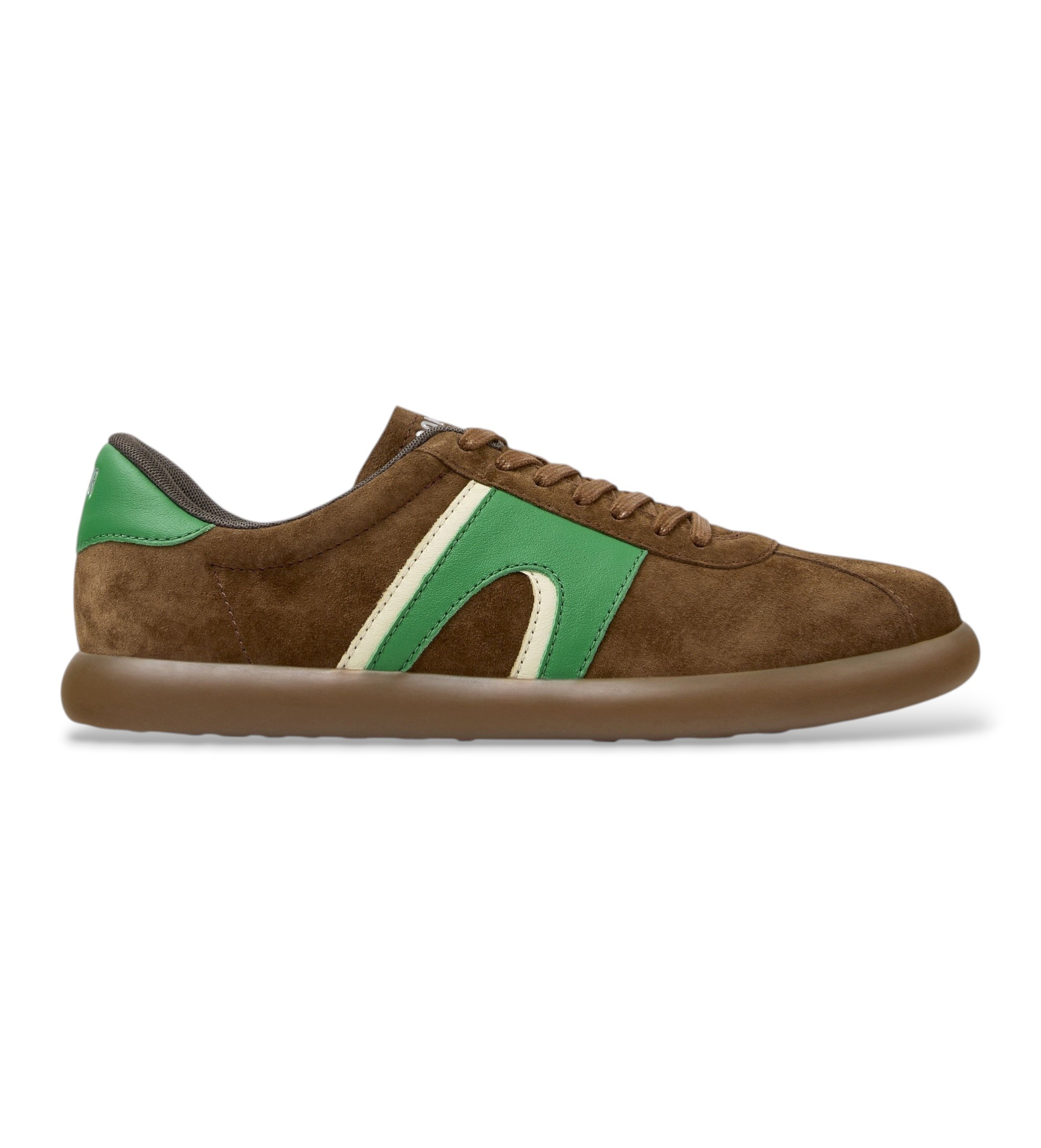 Camper für Herren. K100937-038 Zapatillas de piel Pelotas Soller marrón (44), Leder, Braun, Wohnung, Keine, Lässig