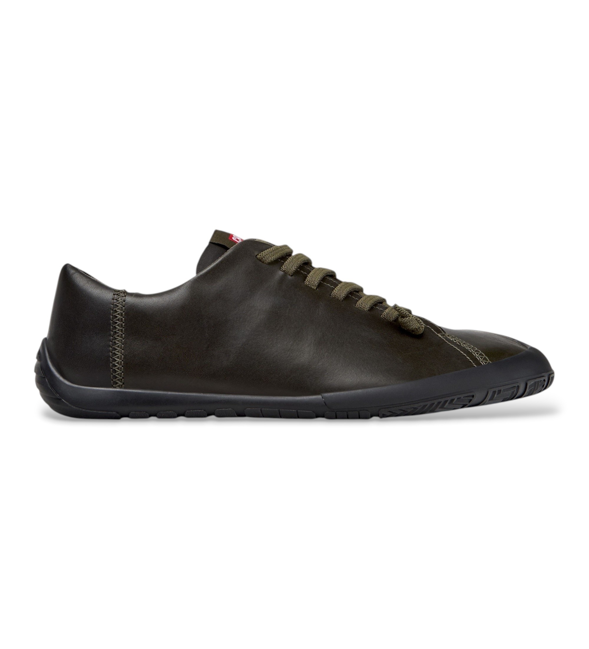 Camper für Herren. K101114-012 Peu Path+ green leather sneakers (41), Leder, Wohnung, Schnürsenkel, Lässig, Grün