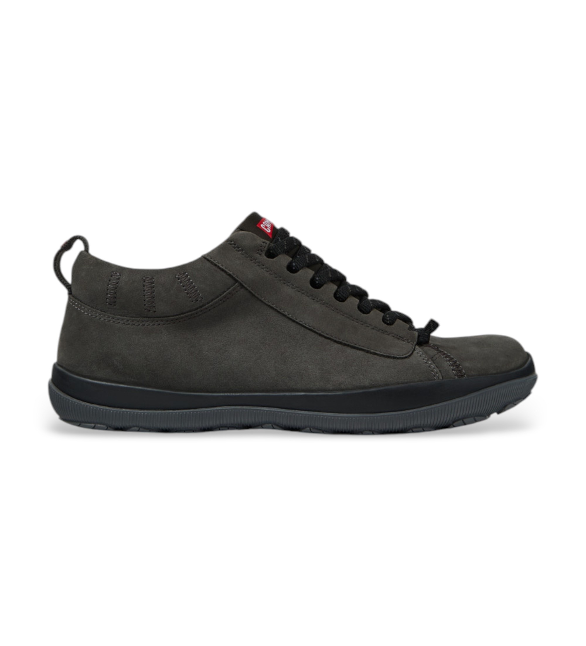 Camper für Herren. K300285-049 Sneaker aus Leder Peu Pista GM grau (43), Wohnung, Schnürsenkel, Lässig