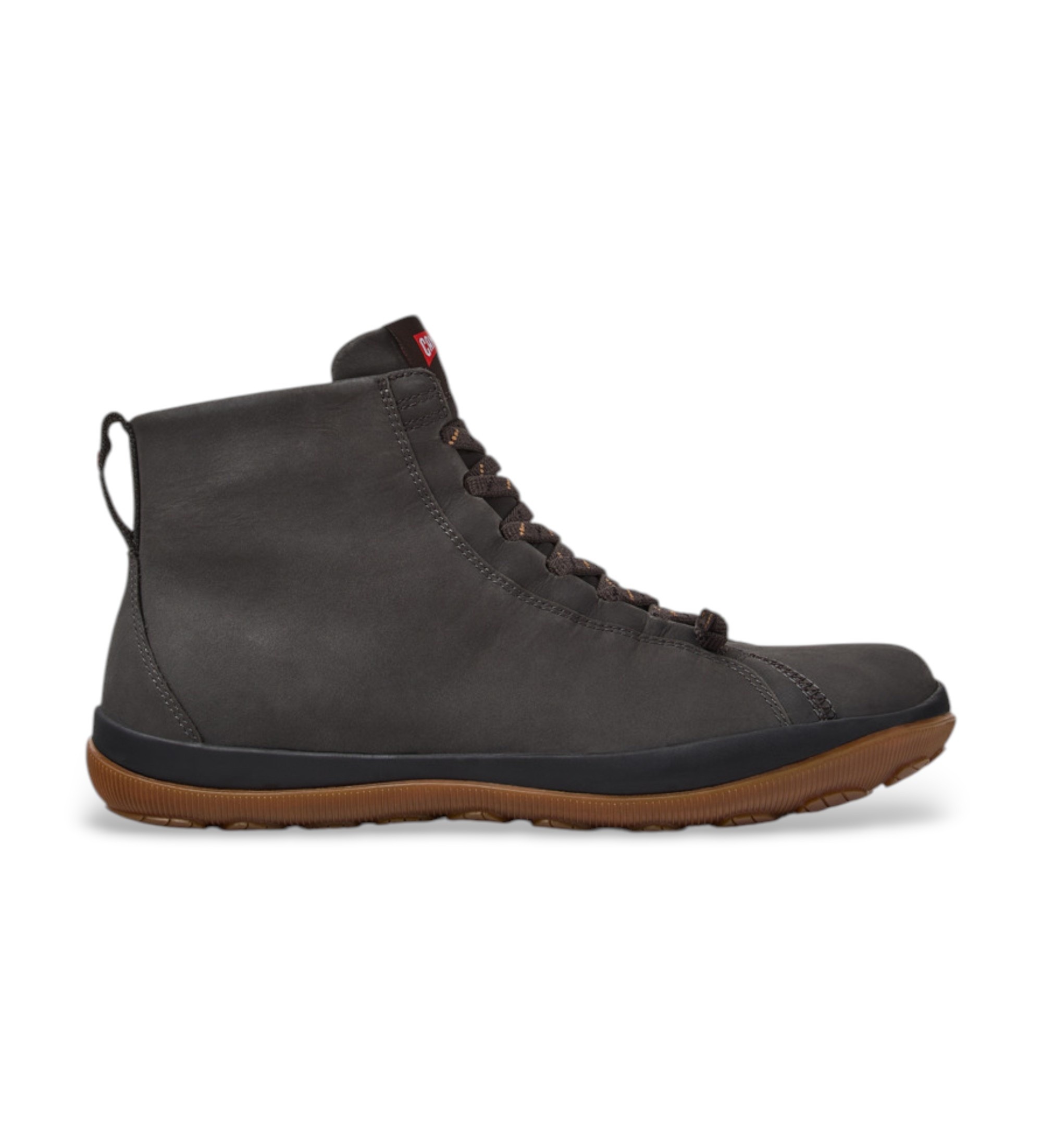 Camper für Herren. K300287-036 Sneaker aus Leder Peu Pista GM grau (43), Wohnung, Schnürsenkel, Lässig