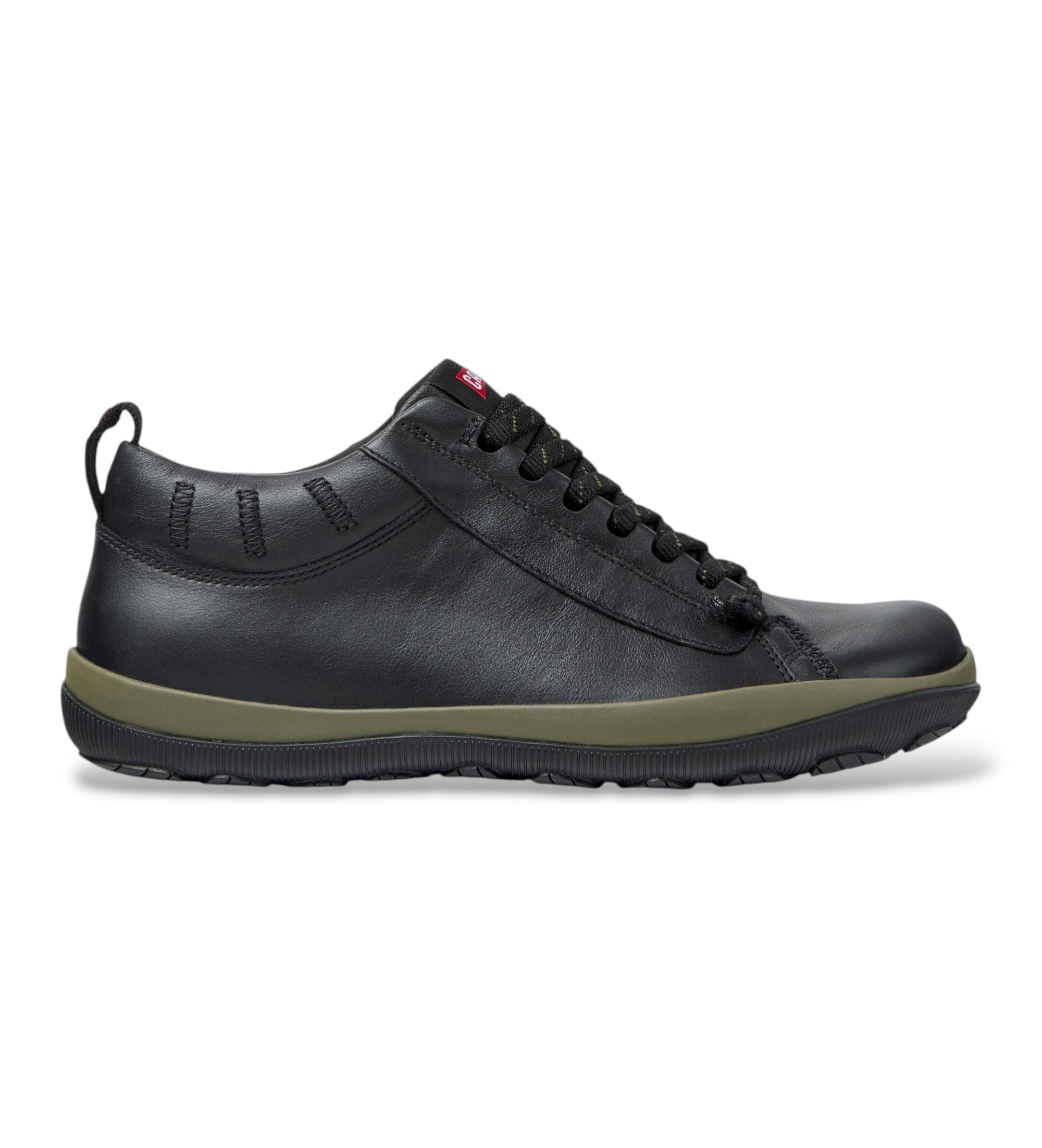 Camper für Herren. K300285-047 Peu Pista GM multicolor leather sneakers (44), Leder, Schwarz, Wohnung, Schnürsenkel, Lässig