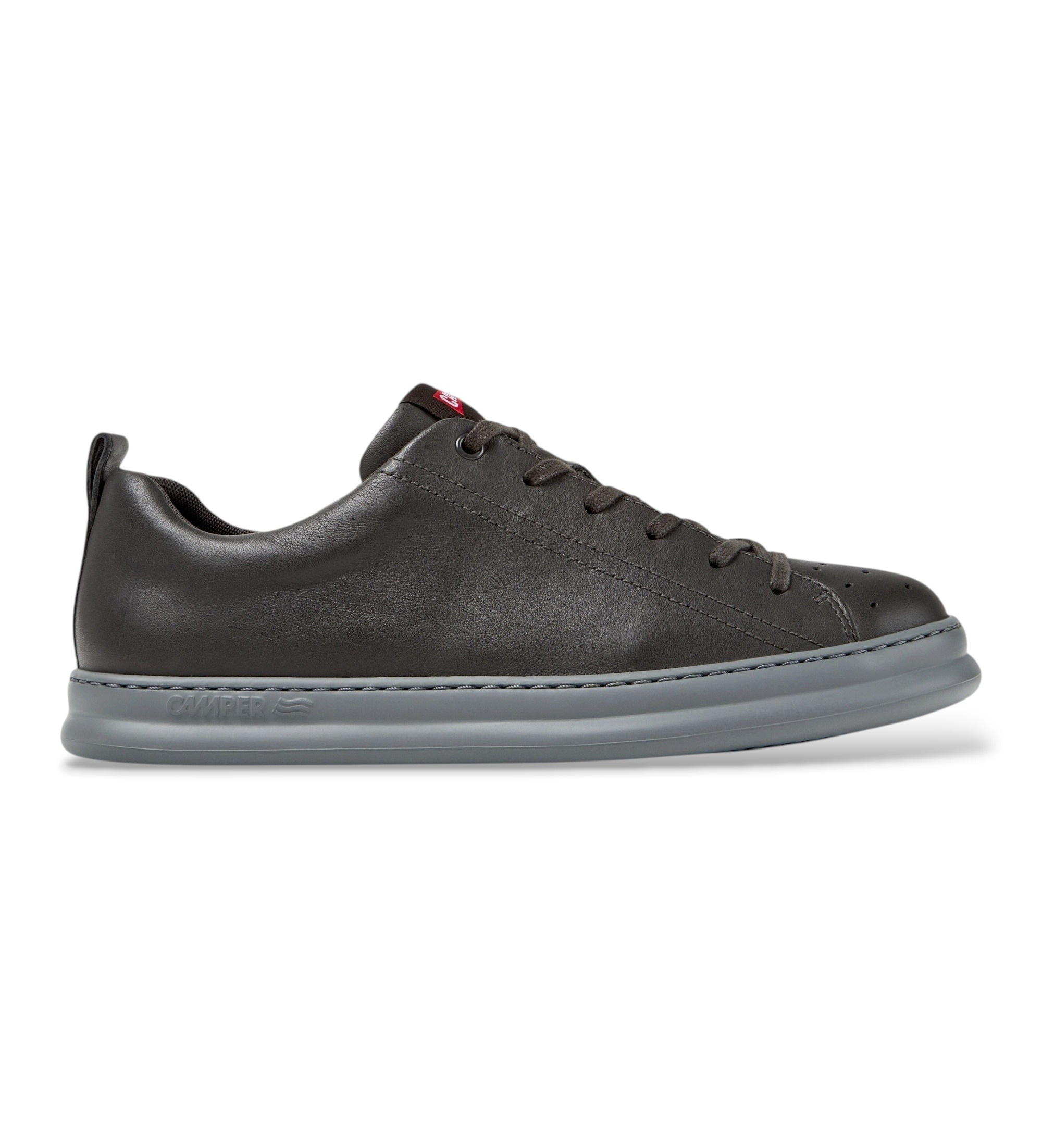 Camper für Herren. K100226-163 Runner Four Ledersneaker grau (43), Wohnung, Schnürsenkel, Lässig