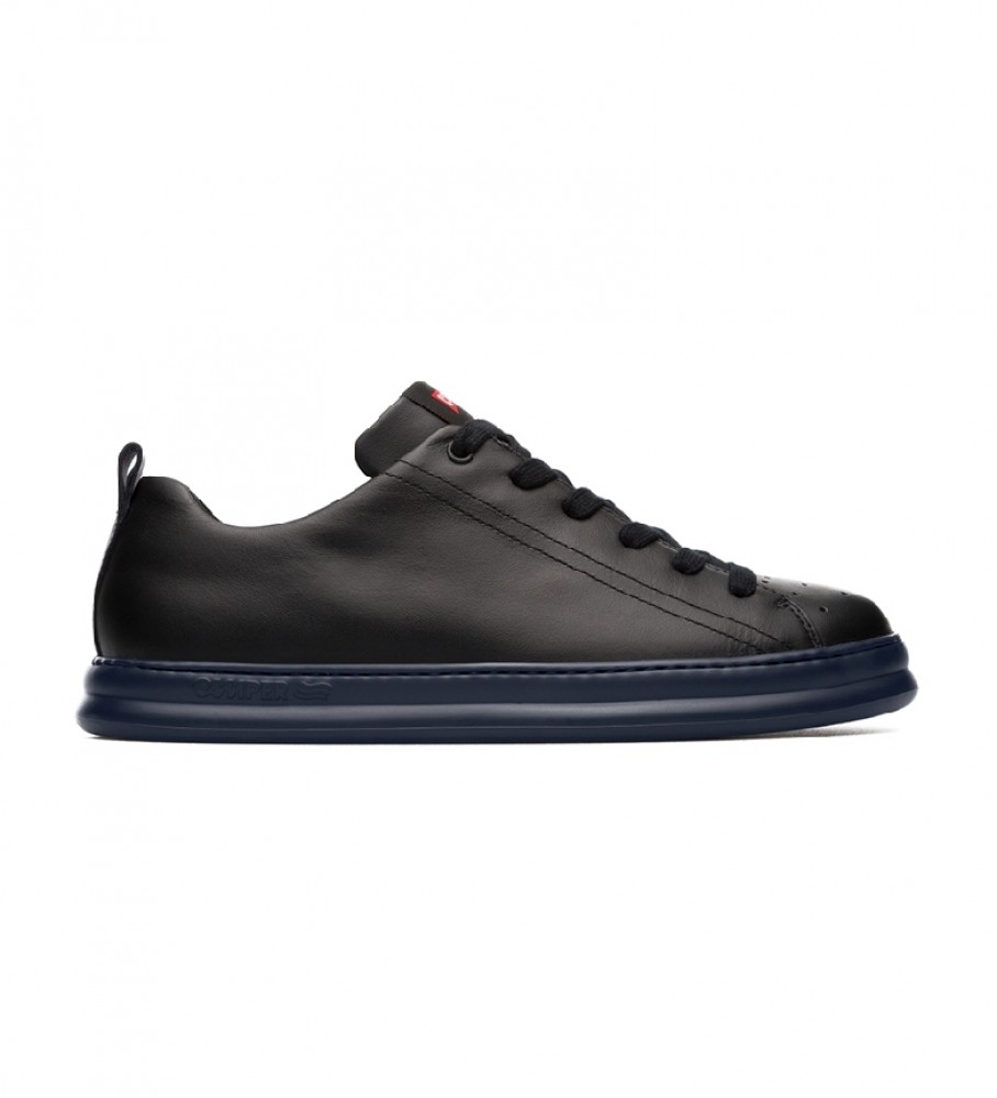 Camper für Herren. K100226-017 Lederschuhe Runner Four schwarz (40), Wohnung, Schnürsenkel, Lässig