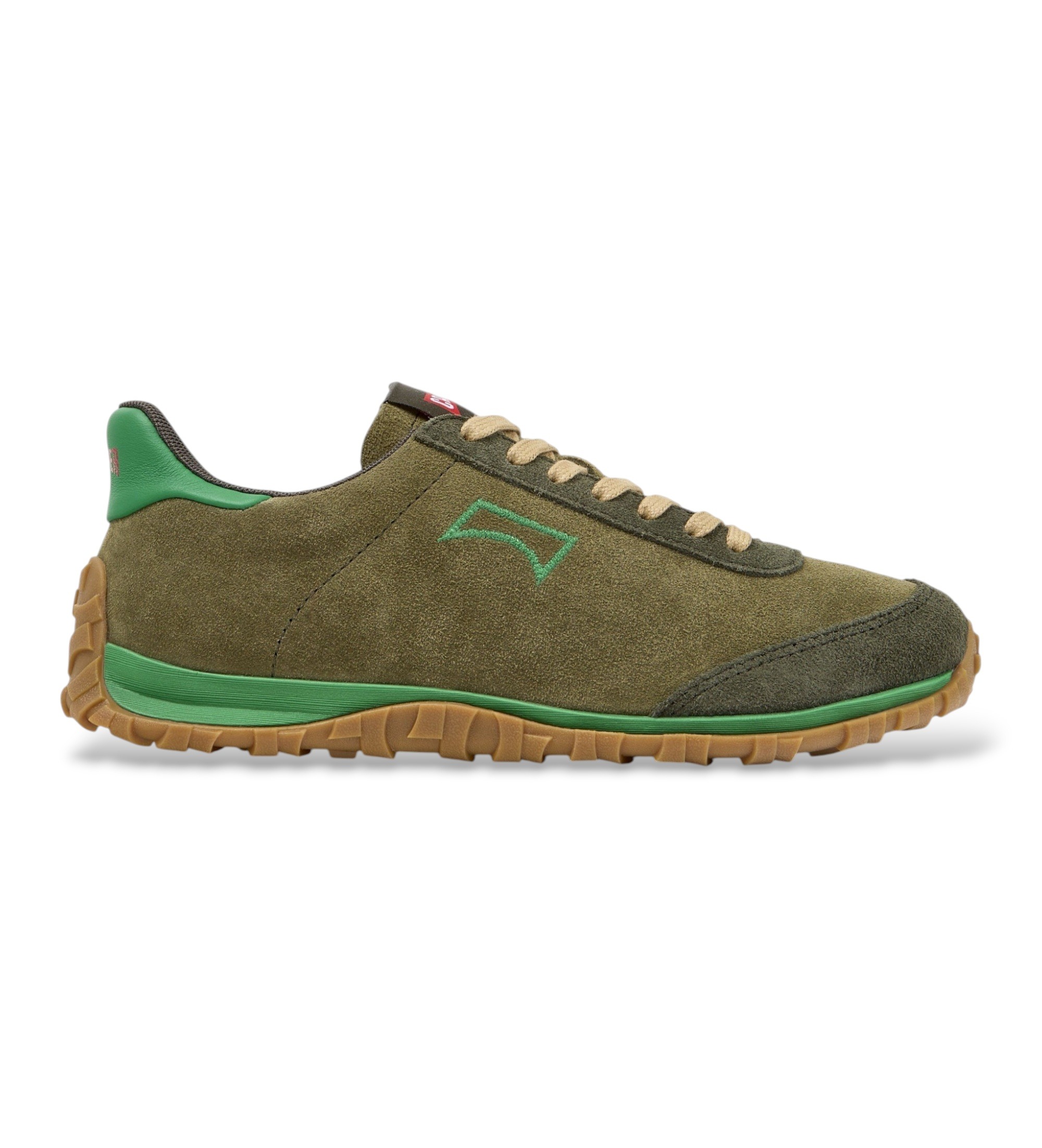 Camper für Damen. K201885-007 Drift Walk Ledersneaker grün (38), Wohnung, Schnürsenkel, Lässig
