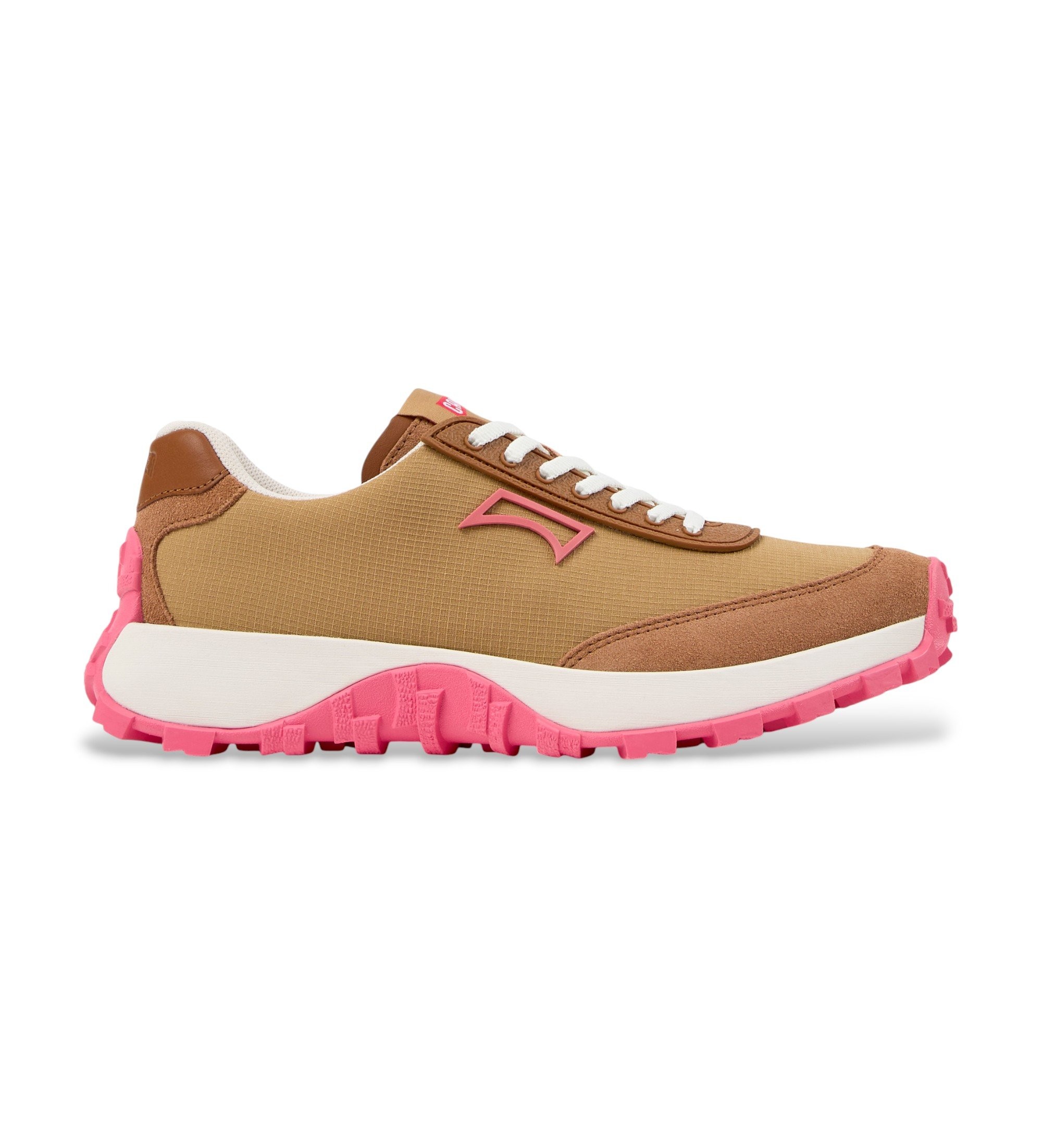 Campervoor vrouwen. K201462-056 Drift Trail schoenen bruin (40), Stof, Plat, Veters, Casual