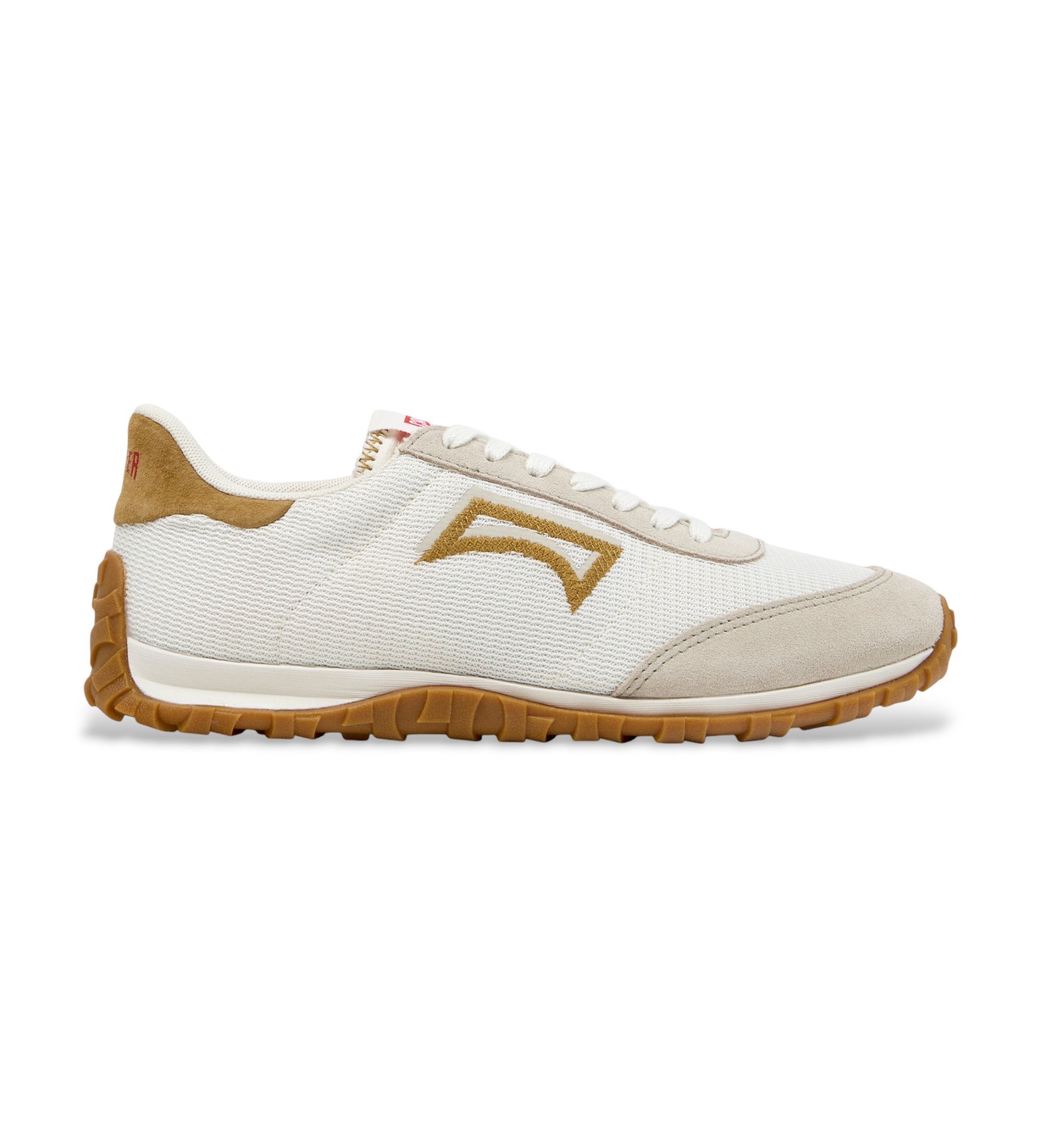 Campervoor vrouwen. K201886-001 Drift Walk schoenen wit (42), Plat, Veters, Casual, Gerecycled polyester