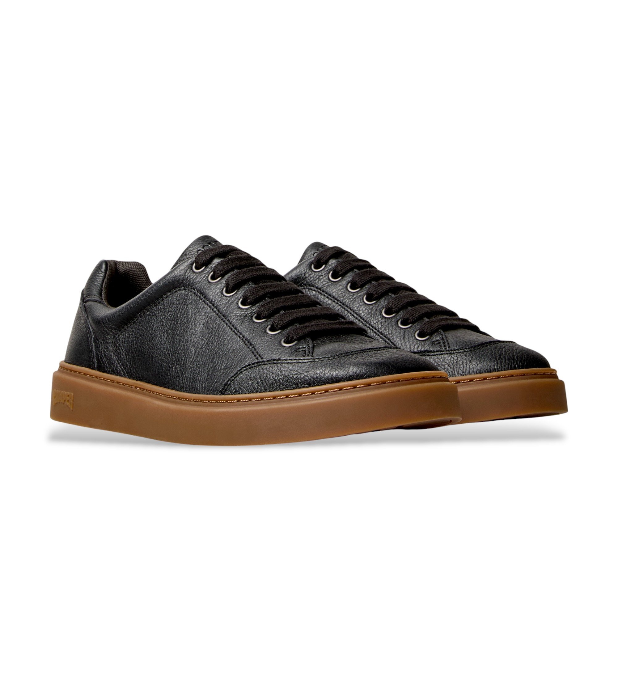 Camper für Herren. K101105-010 Runner Twentyfive Lederschuhe schwarz (41), Wohnung, Schnürsenkel, Lässig