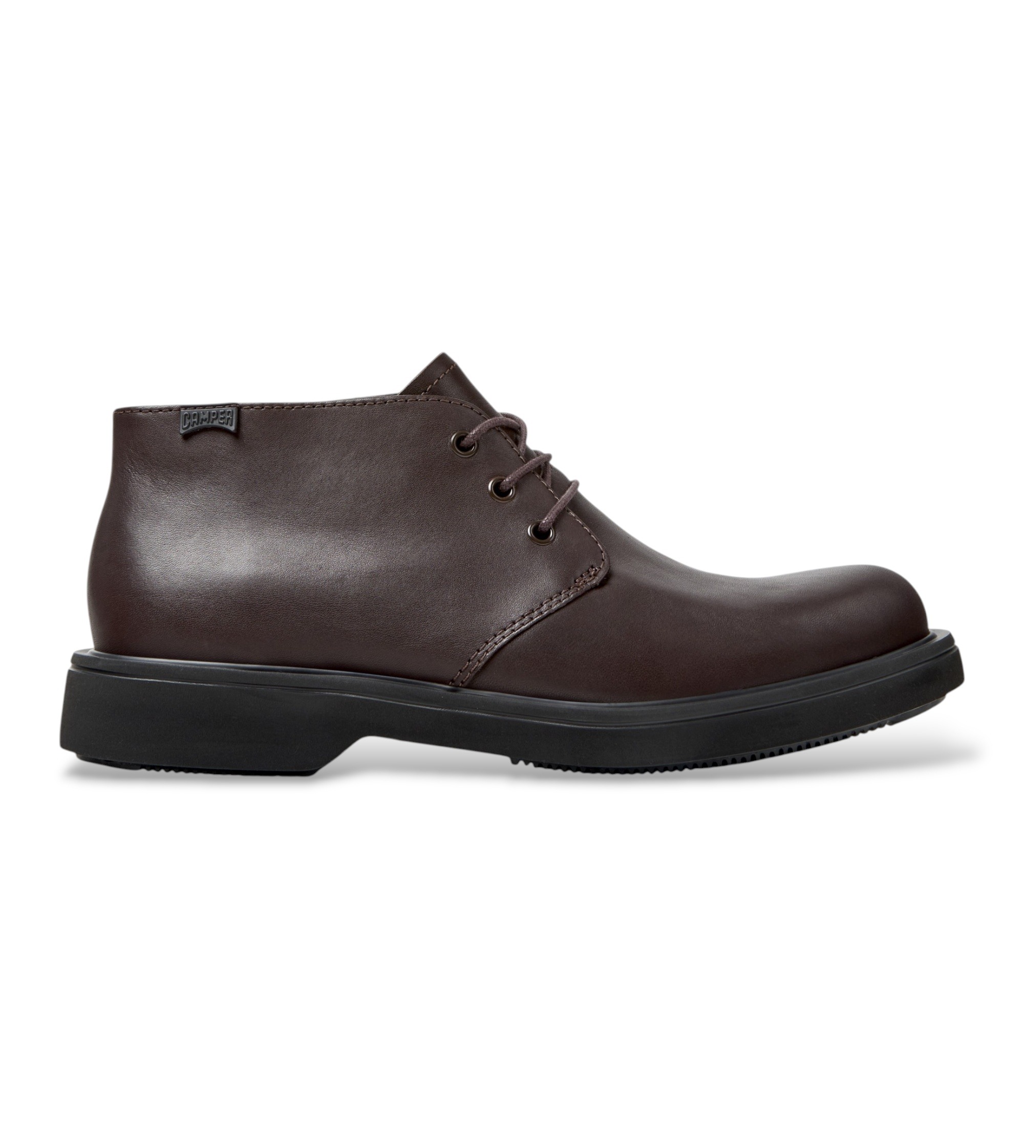 Campervoor mannen. K300513-005 Norman bruine leren schoenen (40), Leer, Plat, Geen, Casual