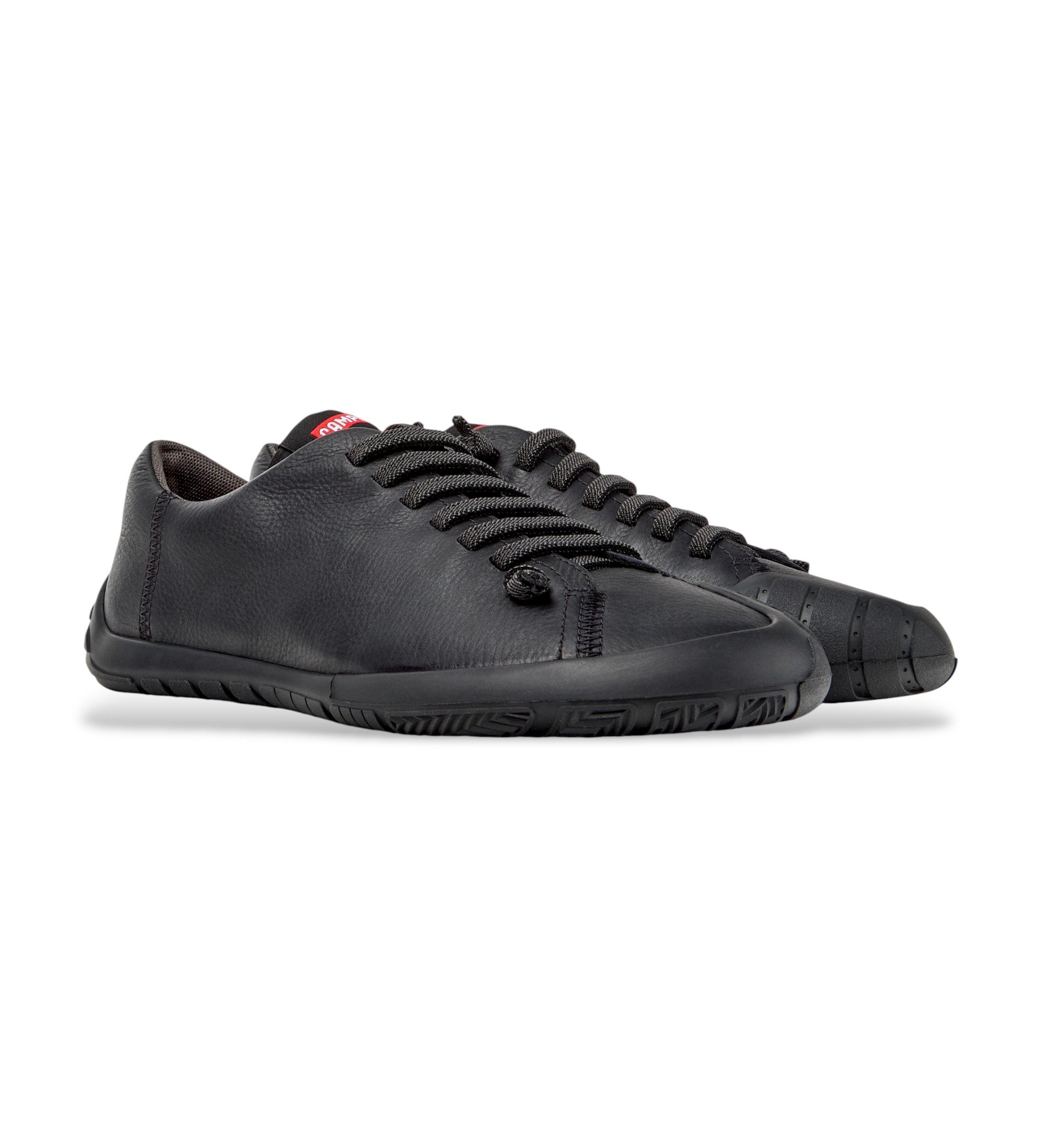 Camper pour femme. K201940-002 Peu Path+ Leather Sneakers black (36), Cuir, Noir, Plat, Lacets, Casuel